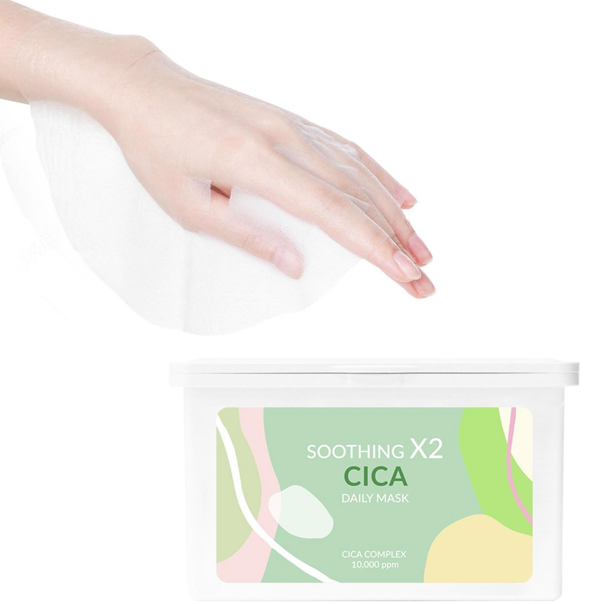 Pack de mascarilla diaria calmante X2 Cica de SkinSomnia