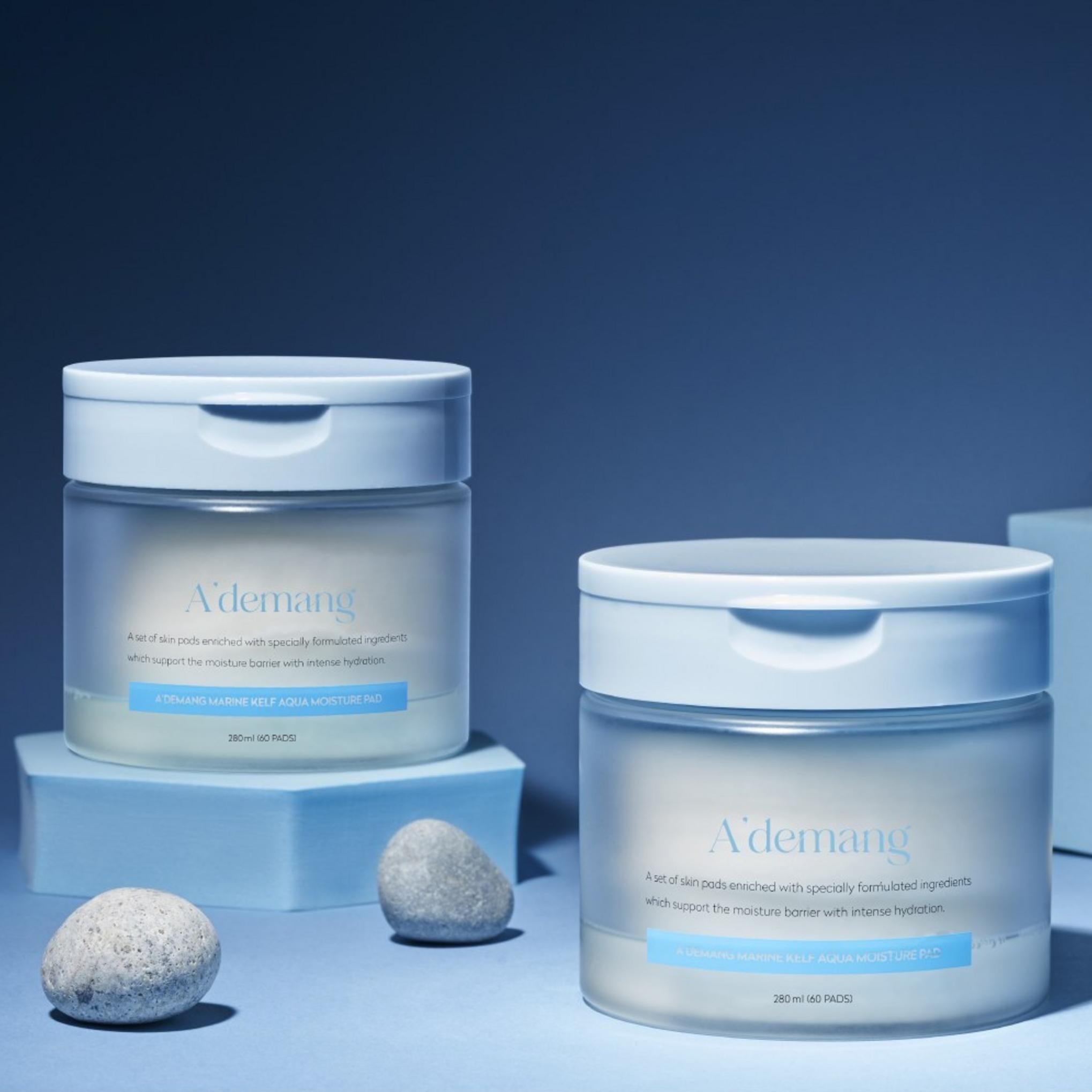 وسادات تونر مرطبة من عشب البحر من أدمان، 60 ورقة