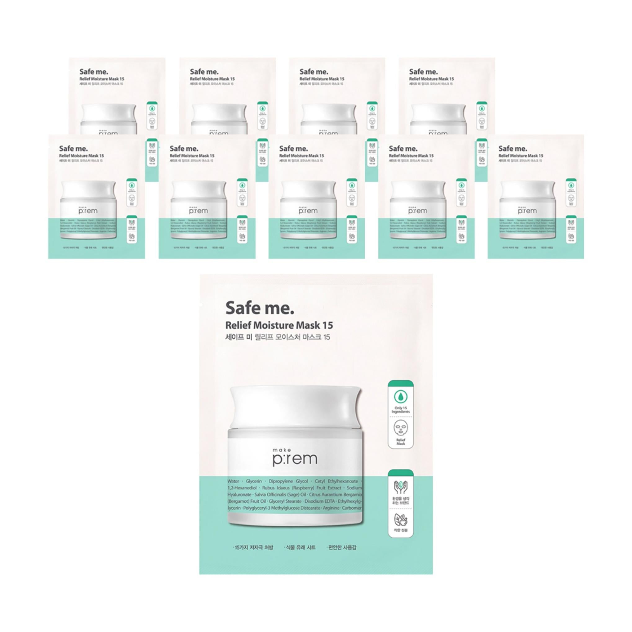 Maschera idratante Makeprem Safe Me Relief 15 25ml