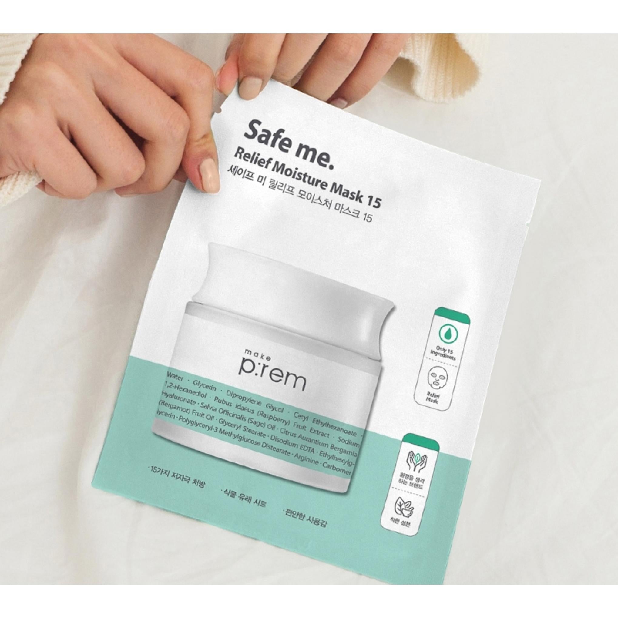 Maschera idratante Makeprem Safe Me Relief 15 25ml