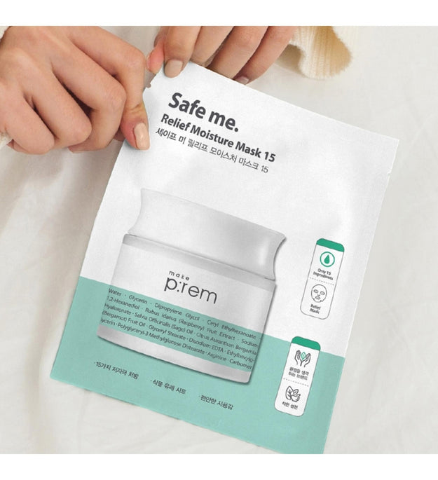 Makeprem Safe Me Relief Feuchtigkeitsmaske 15, 25 ml