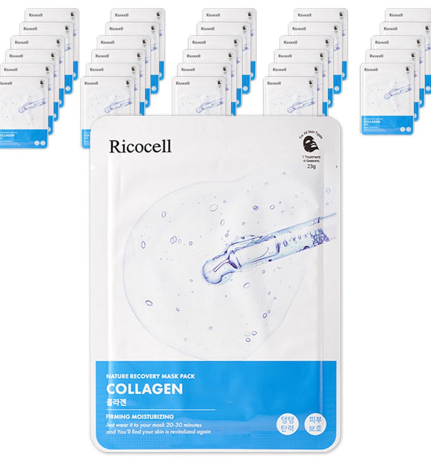 Masque Nature Recovery de Lycocell au collagène 23 g