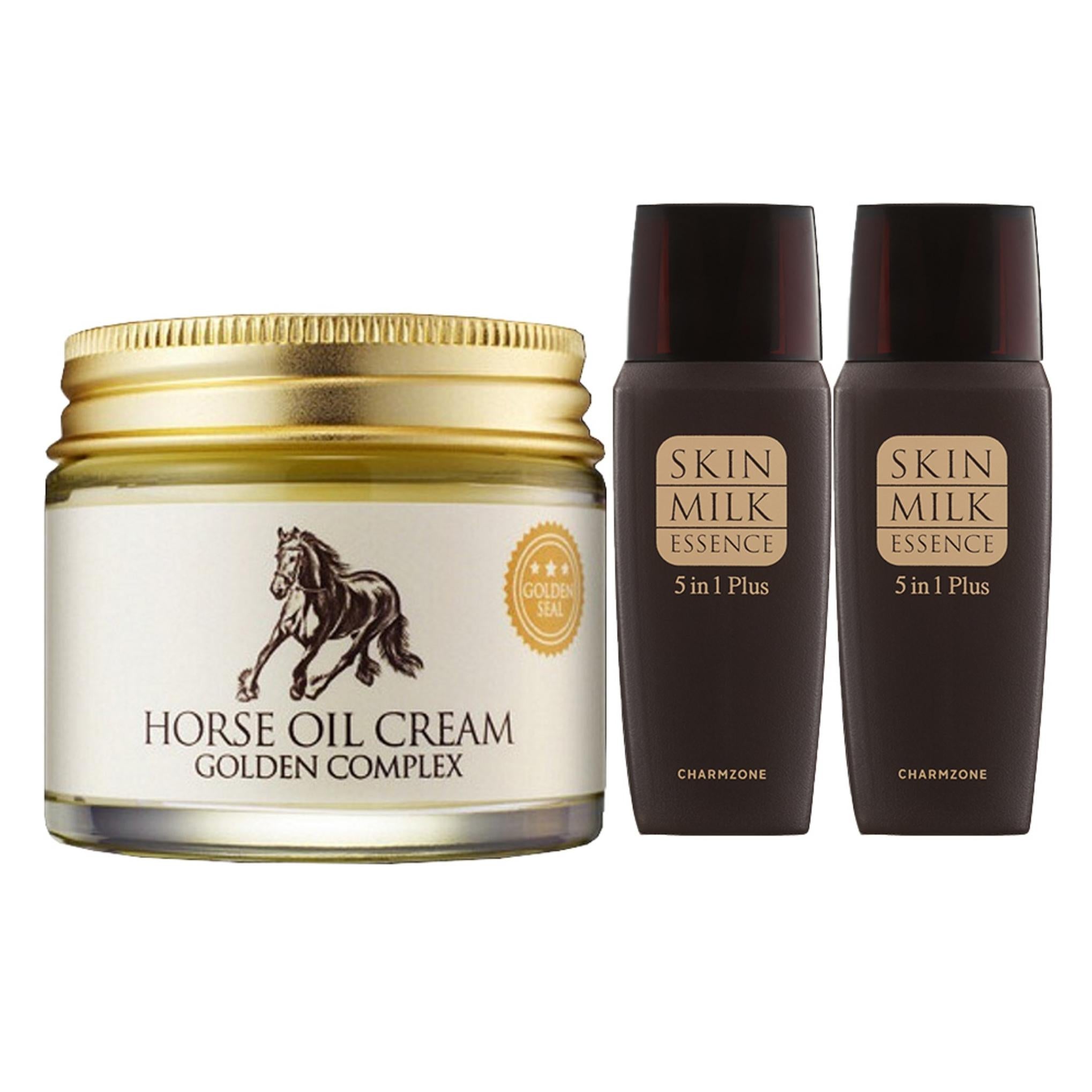 Крем Charmzone Golden Complex Mayu 70 мл + Эссенция для кожи Skin Milk 35 мл x 2 шт