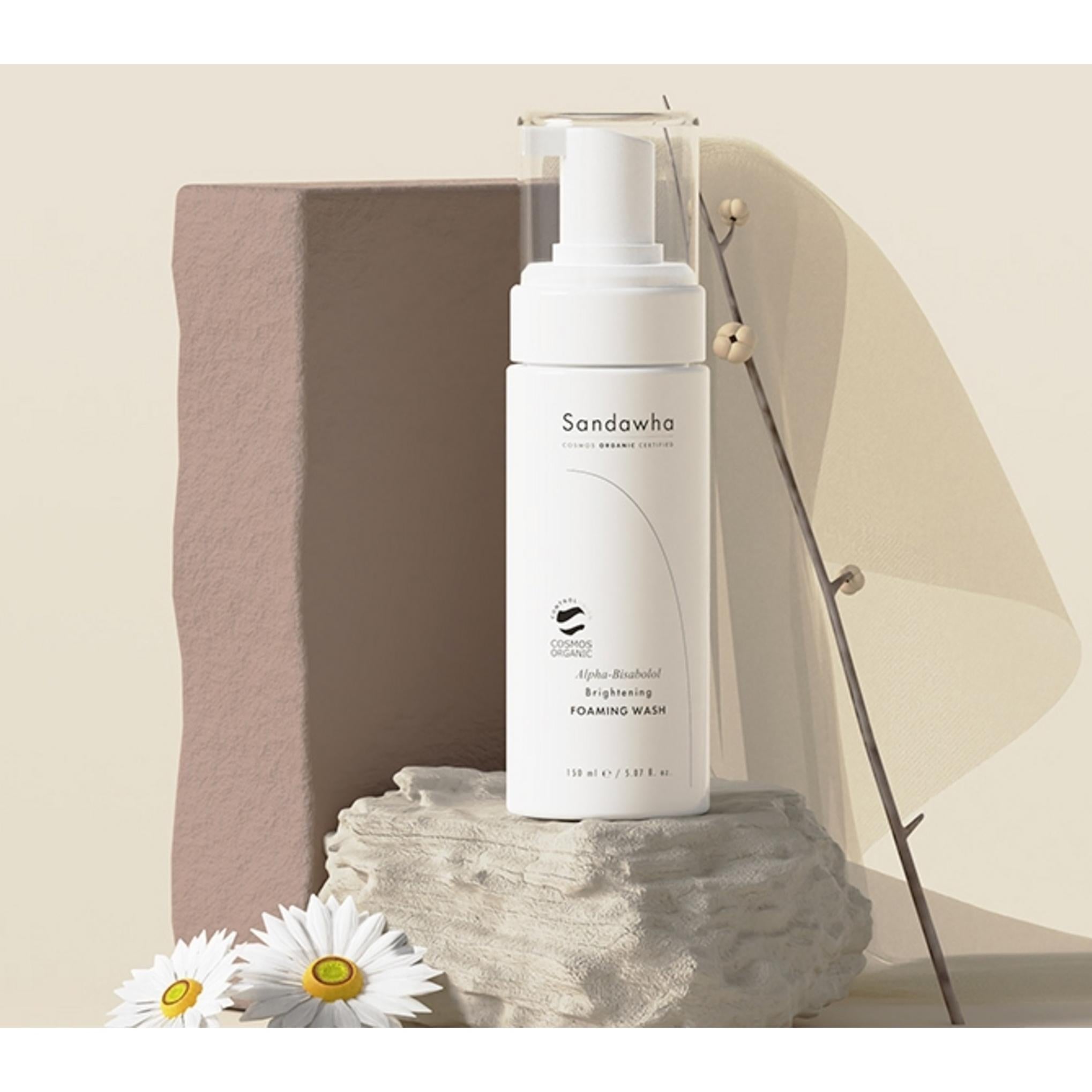 ساندهوا ألفا بيسابولول غسول رغوي لتفتيح البشرة