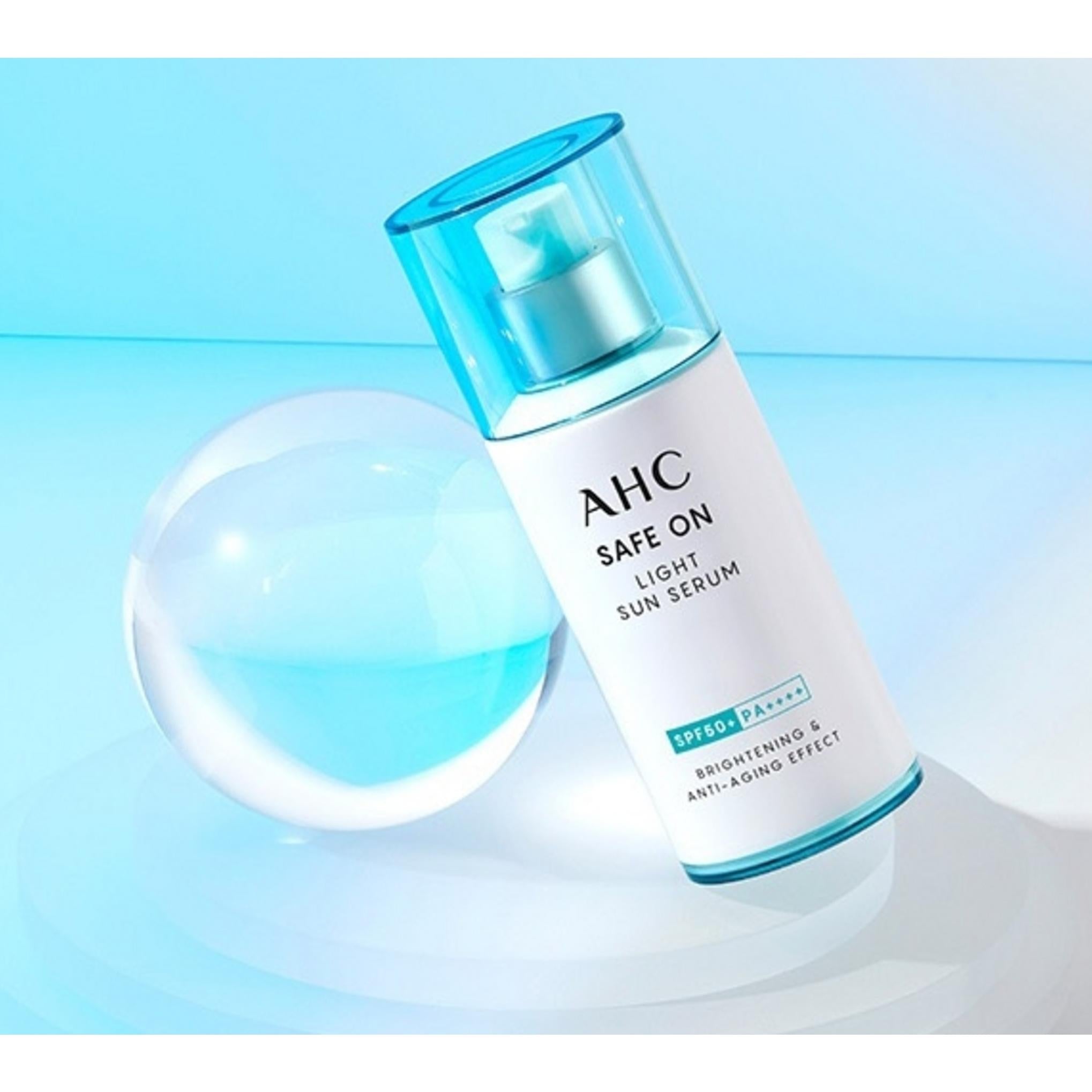 AHC Safe-On Light Siero solare SPF50+ PA++++ 40 ml + Essence Crema solare SPF50+ PA++++ 20 ml Set