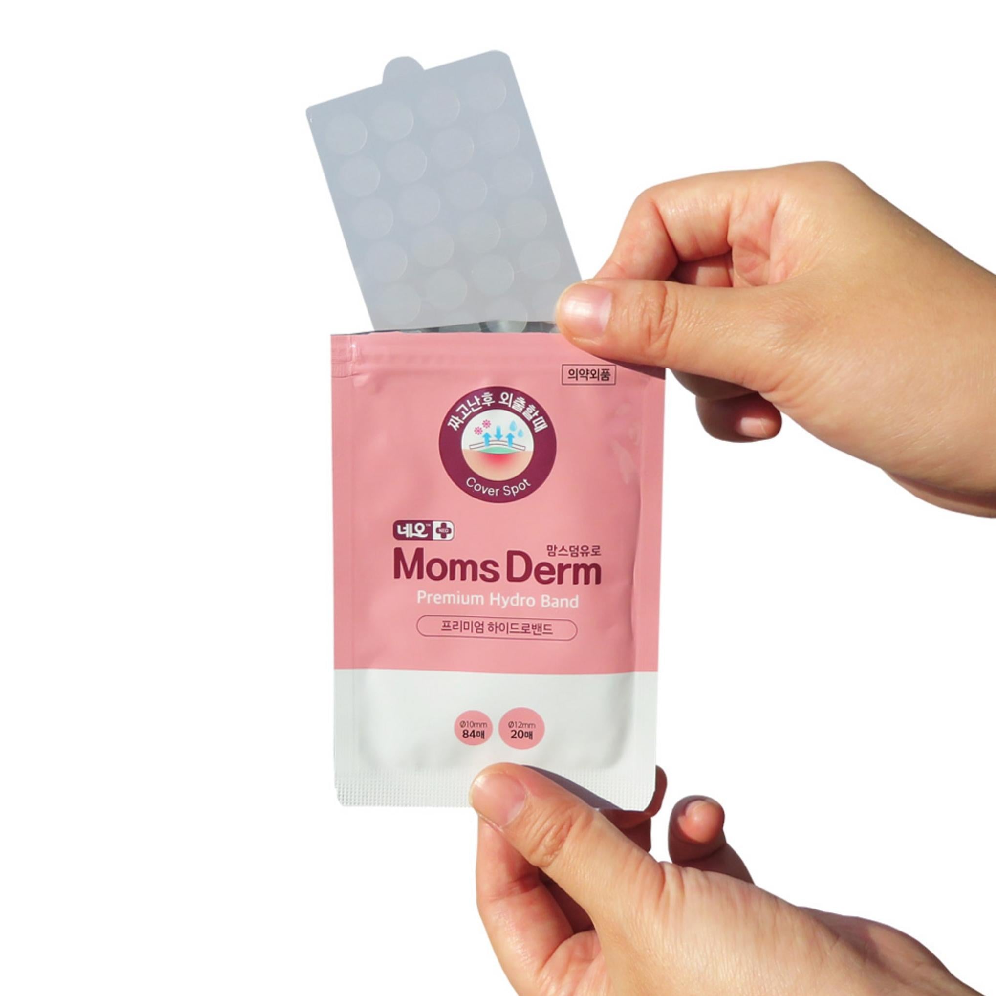 Neo Moms Derm Euro Ultra İnce Hidro Nokta Bantlı Spot Yama 10mm x 84p + 12mm x 20p Set