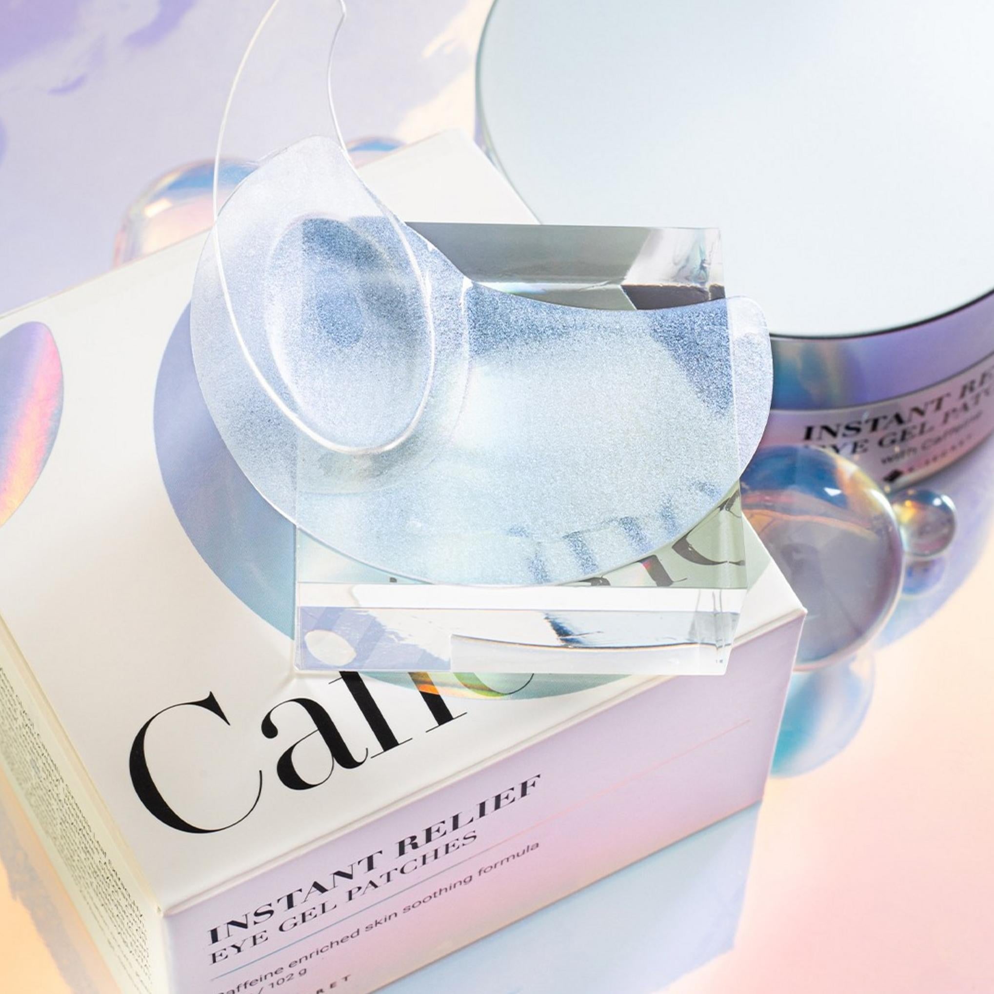 Parche para ojos con cafeína Ksecret (parche revitalizante) Cuidado del melasma Arrugas debajo de los ojos Levantamiento de arrugas glabelares