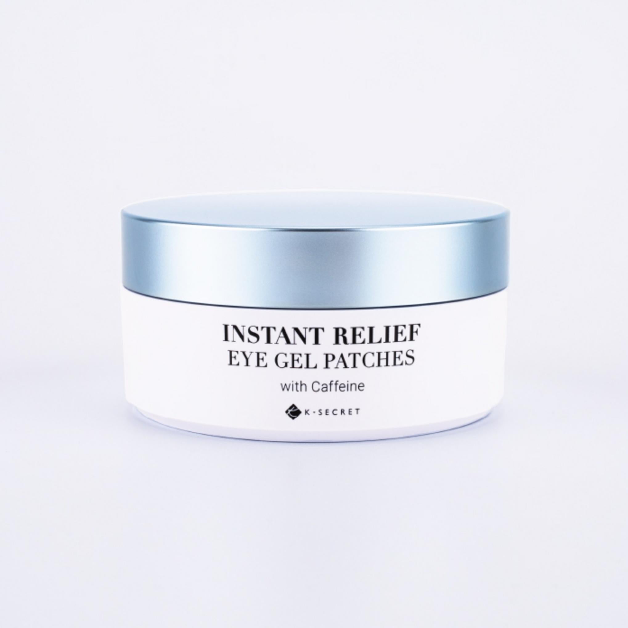 Parche para ojos con cafeína Ksecret (parche revitalizante) Cuidado del melasma Arrugas debajo de los ojos Levantamiento de arrugas glabelares