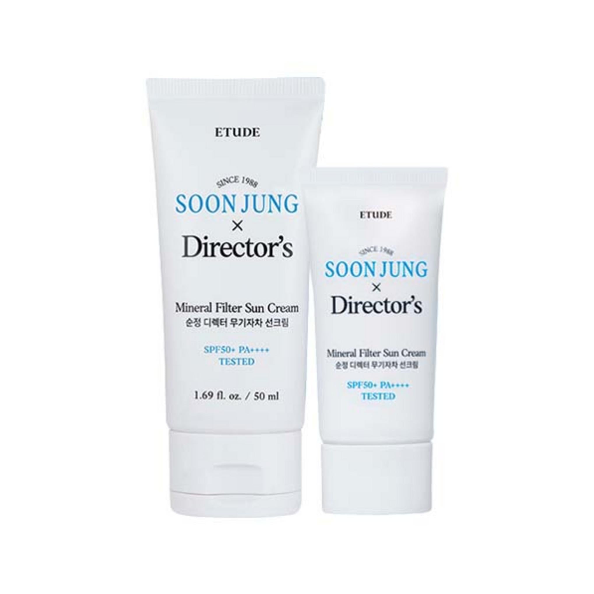 Etude Soon Jung Director Protector Solar Inorgánico SPF50+ PA++++ 50ml + 20ml Set Especial