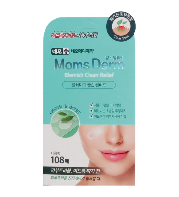 Neo Mom's Dum Beauty Blemish Clean Relief Acne Spot Patch 10mm x 80p + 12mm x 28p Set