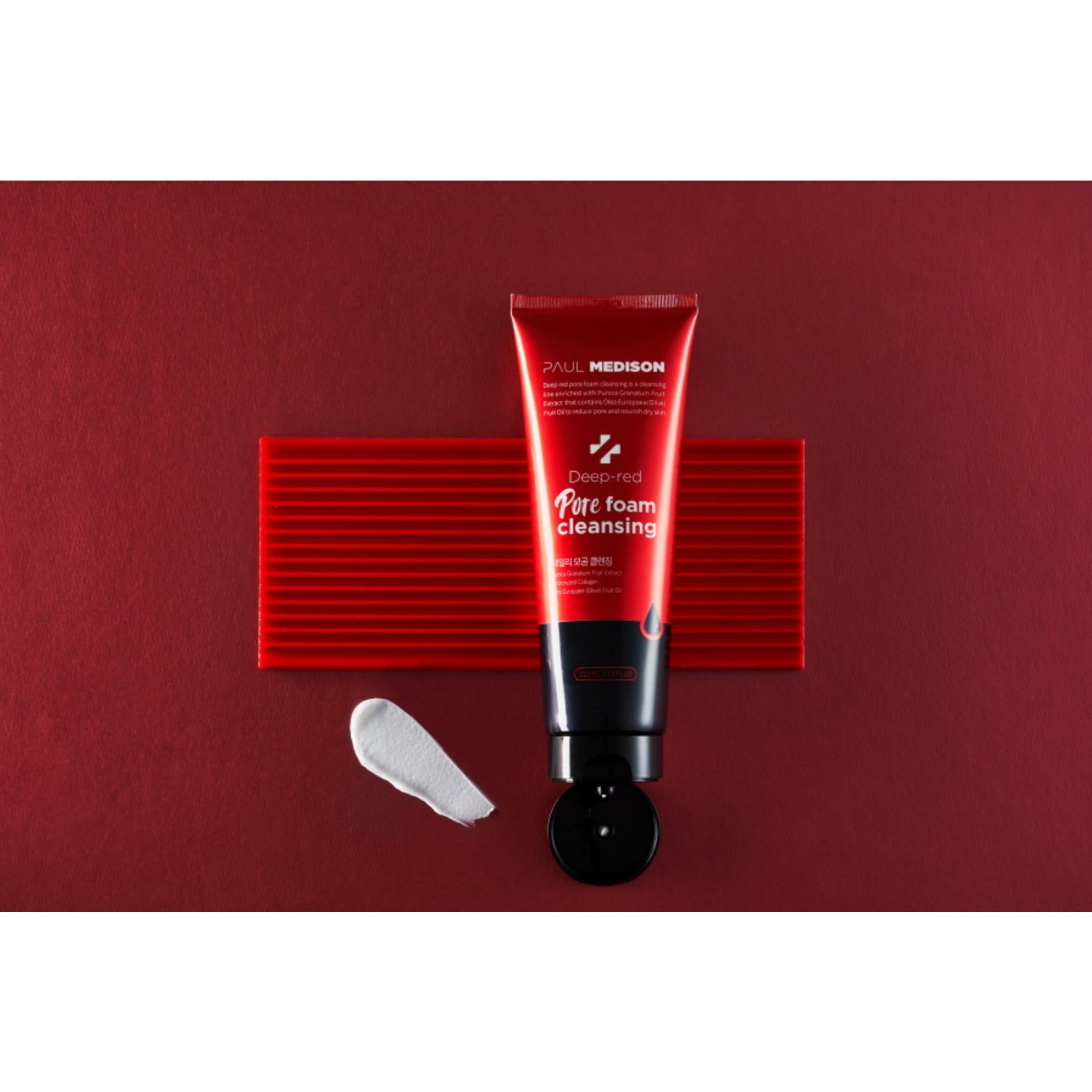 ポール メディソン マイクロ ホイップ ディープ レッド ポア フォーム クレンジング 211ml