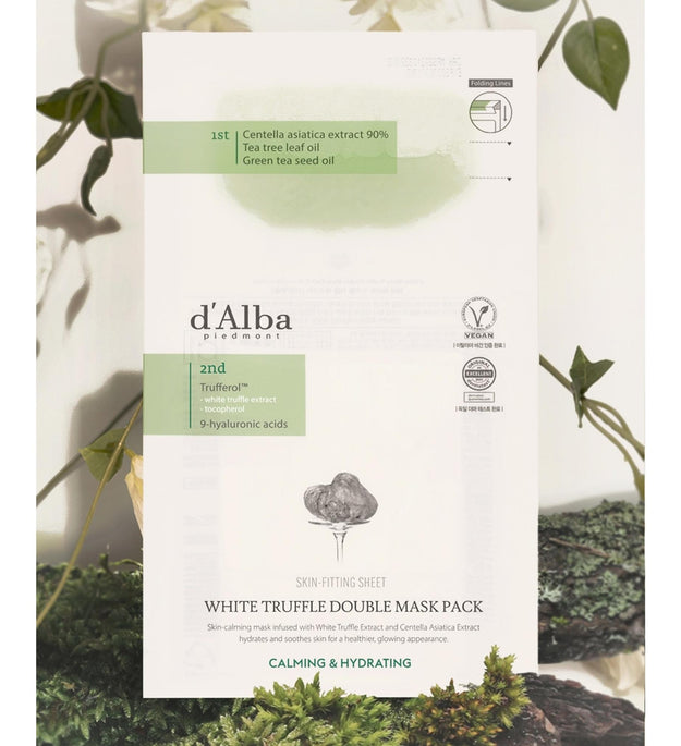 Dalba White Truffle Double Soothing Moisturizing Mask Pack 20p + Weak Acidic Gel Cleanser 3ml x 5p Set