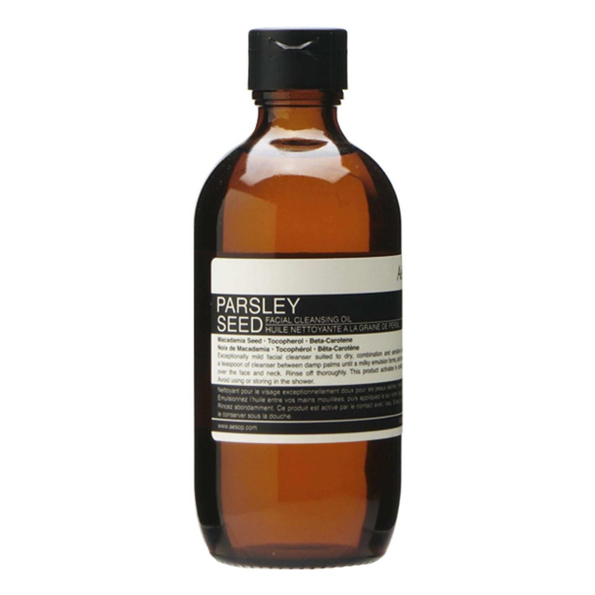 Óleo de limpeza facial de semente de salsa Aesop