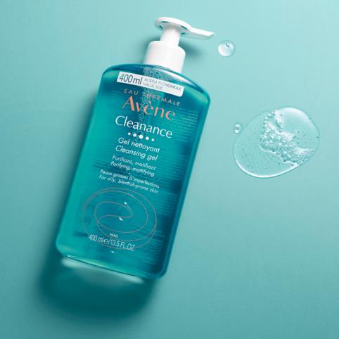 Avene Cleanance Очищающий гель со слабой кислотой 400 мл + Сыворотка Cleanance Power Control 5 мл