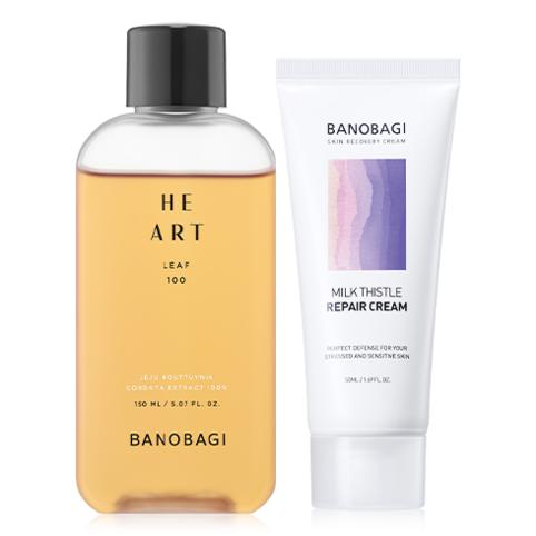 Banobagi Heart Lip Bag Essence 150ml + Crema Reparadora de Cardo Mariano 50ml
