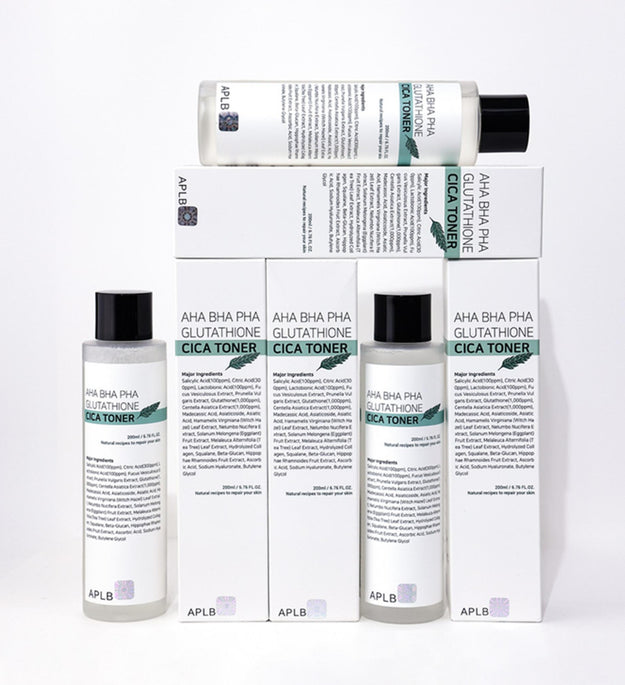 ApleB AHA BHA PHA Glutathione Cica Toner