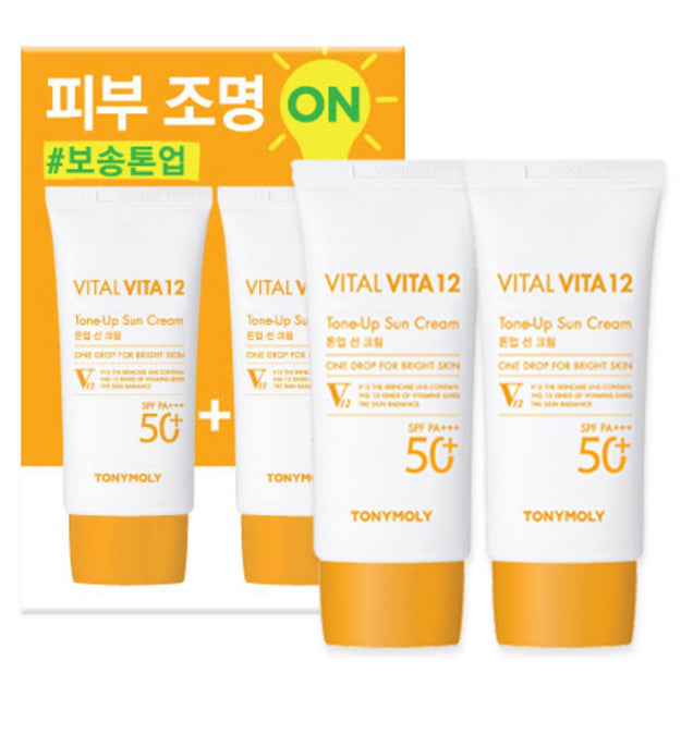 TONY MOLY Vital Vita 12 Tone-up Sun Cream SPF50+ PA+++ 50ml x 2p Set