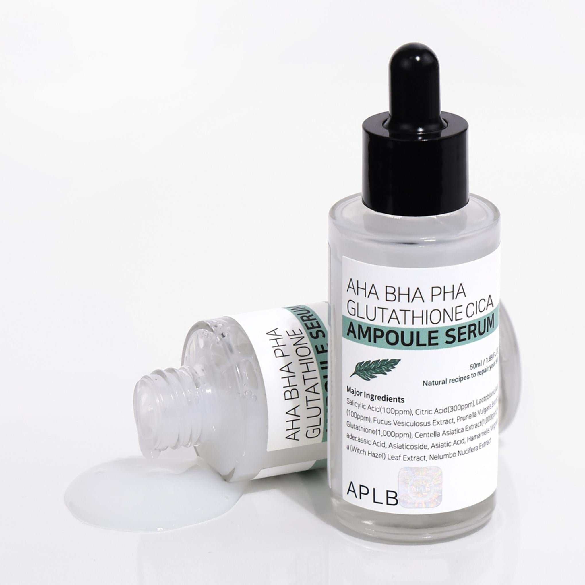 ApleB AHA BHA PHA Glutathione Cica Ampoule Serum