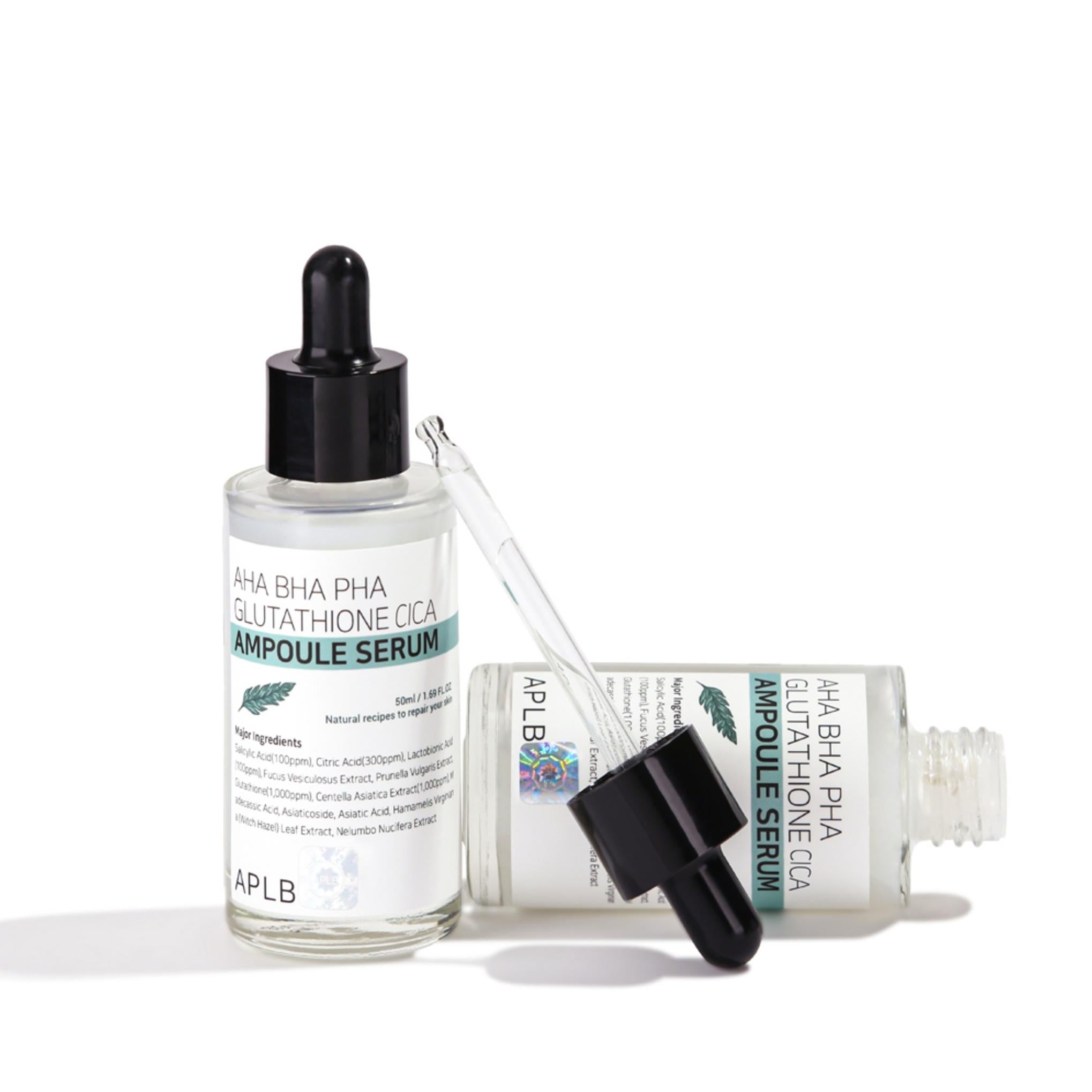 ApleB AHA BHA PHA Glutathione Cica Ampoule Serum
