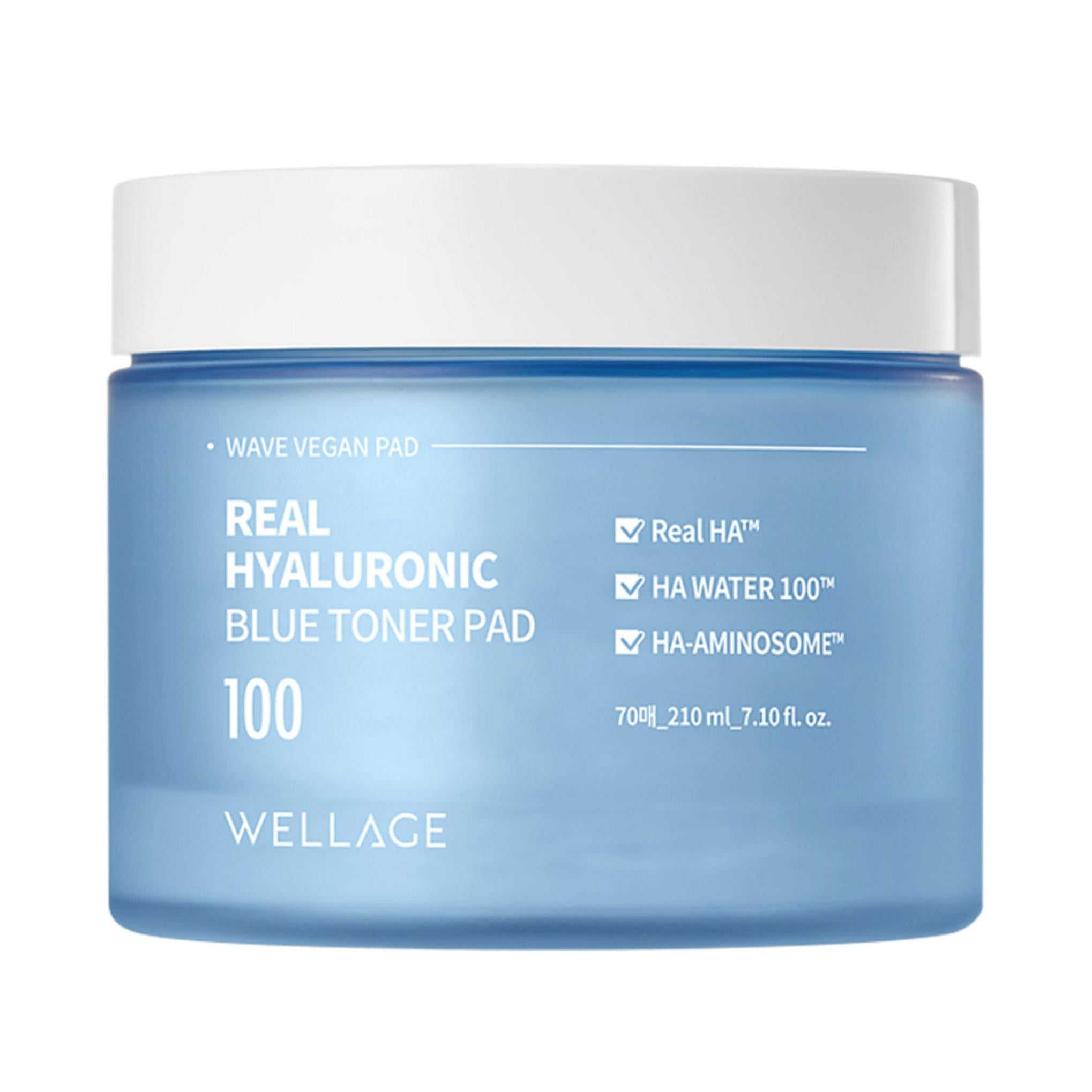 Wellage Real Hyaluronic Blue Toner Pad 210ml