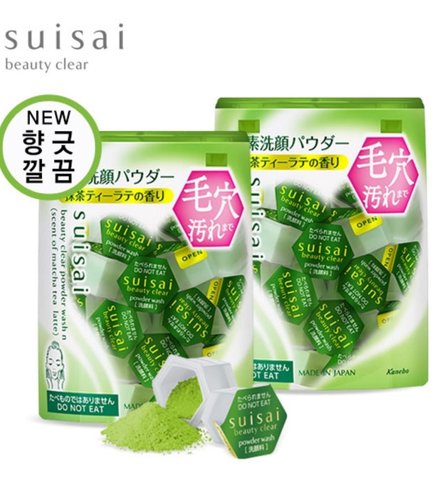 Suisai Beauty Clear Powder Wash N Matcha Tea Latte Fragrance