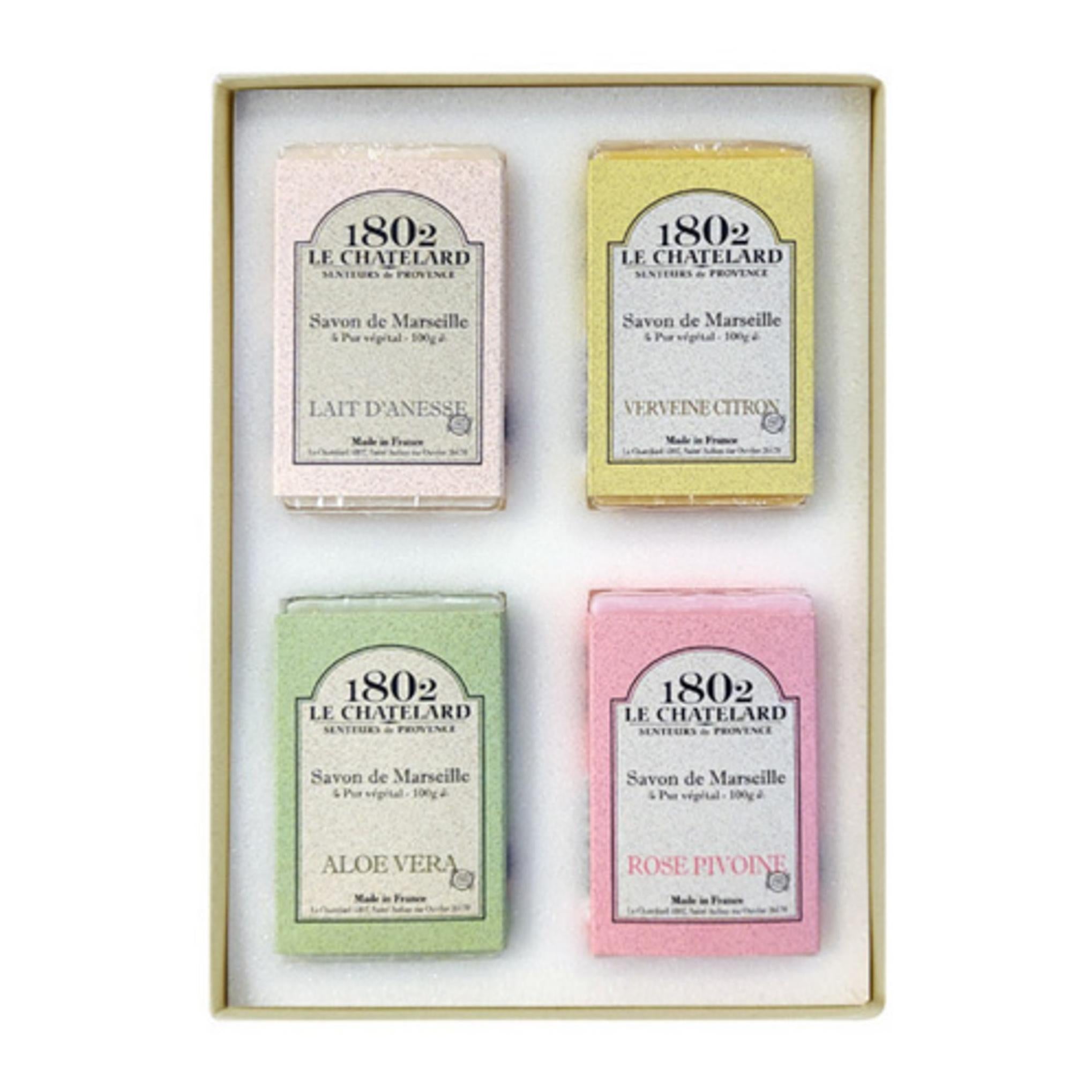 Lechatra 1802 Savon de Marseille 4 Complex Soap Set