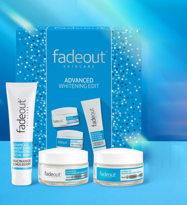 Fade Out Advanced Whitening Day Cream 50ml + Night Cream 50ml + Facial Wash 100ml Gift Set