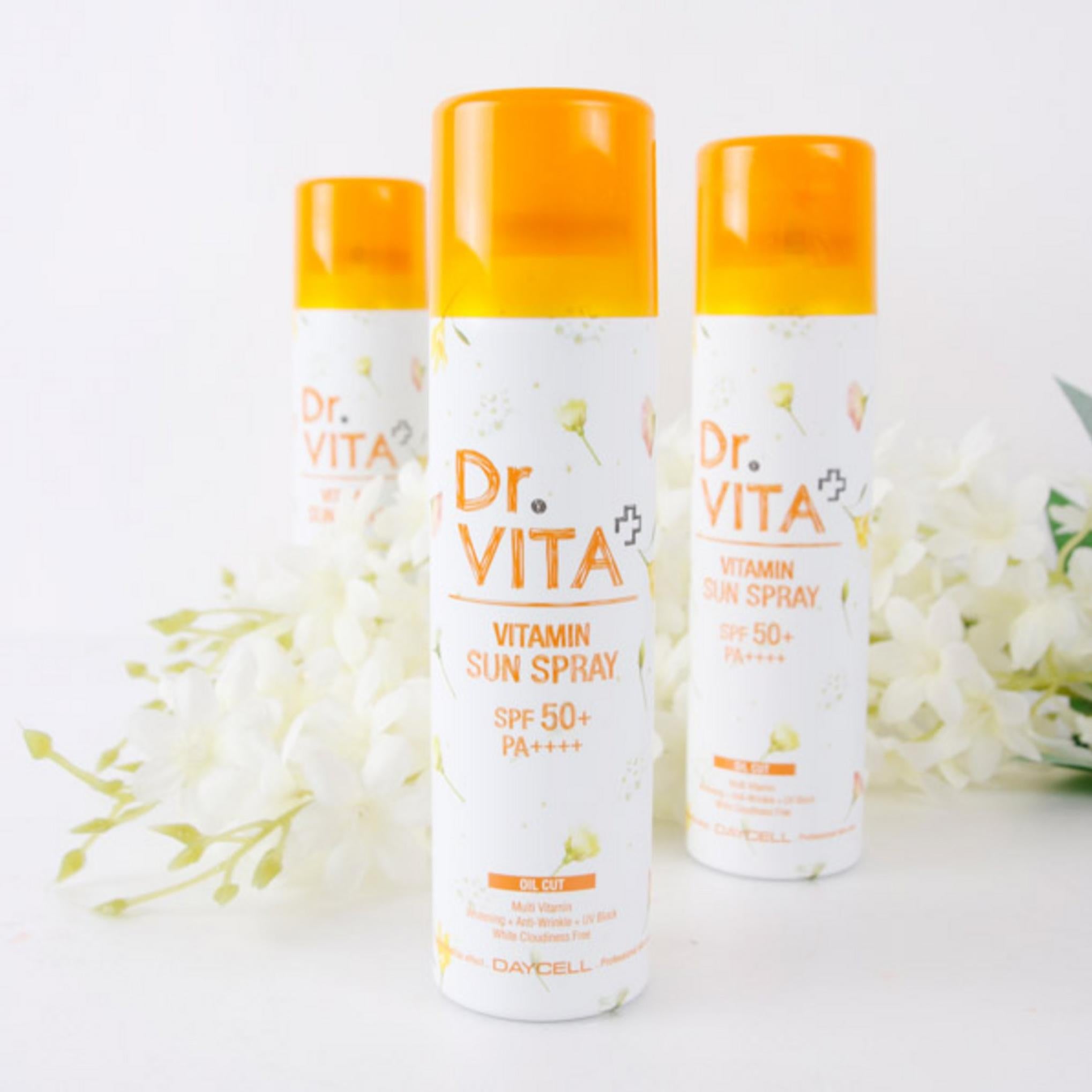 Dr.Vita ホワイトニング シワ改善 紫外線カット トリプル機能性ビタミン サンスプレー (SPF50+ / PA++++)