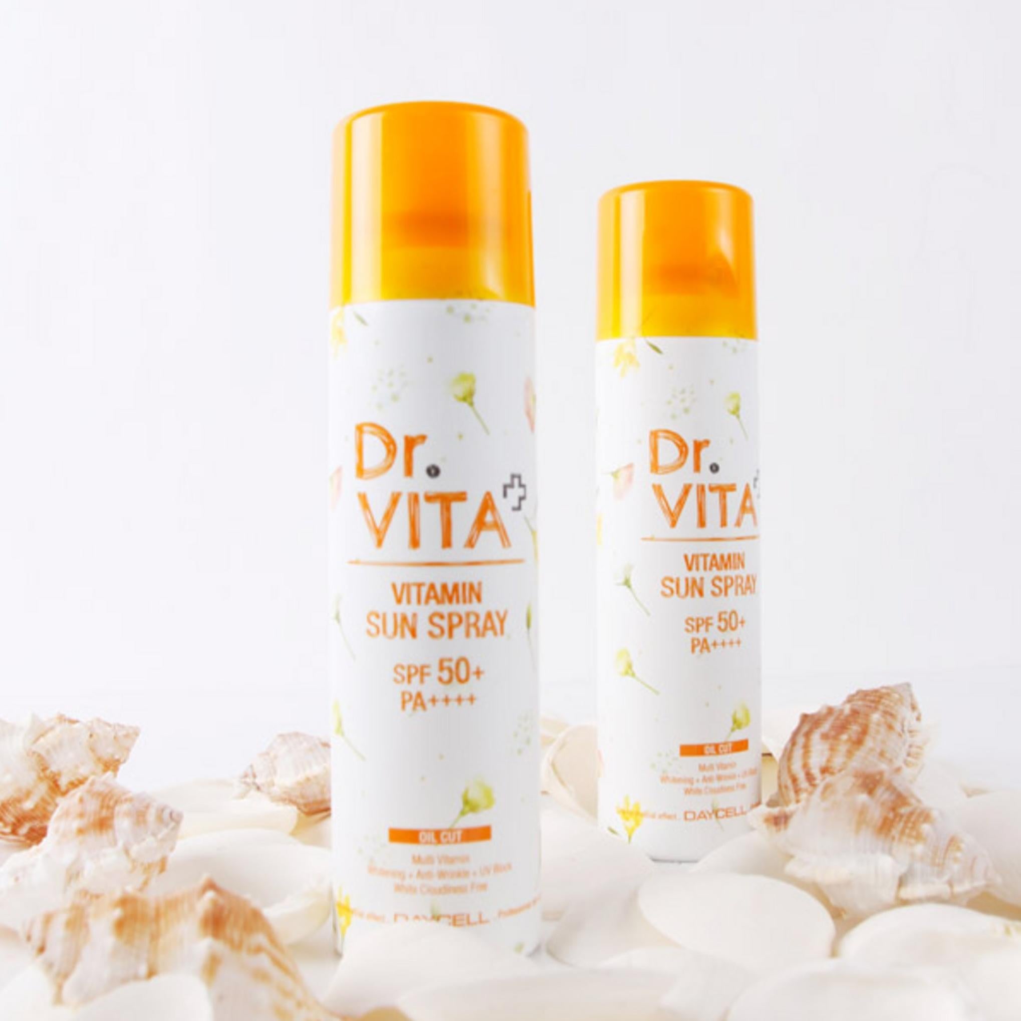 Dr.Vita ホワイトニング シワ改善 紫外線カット トリプル機能性ビタミン サンスプレー (SPF50+ / PA++++)