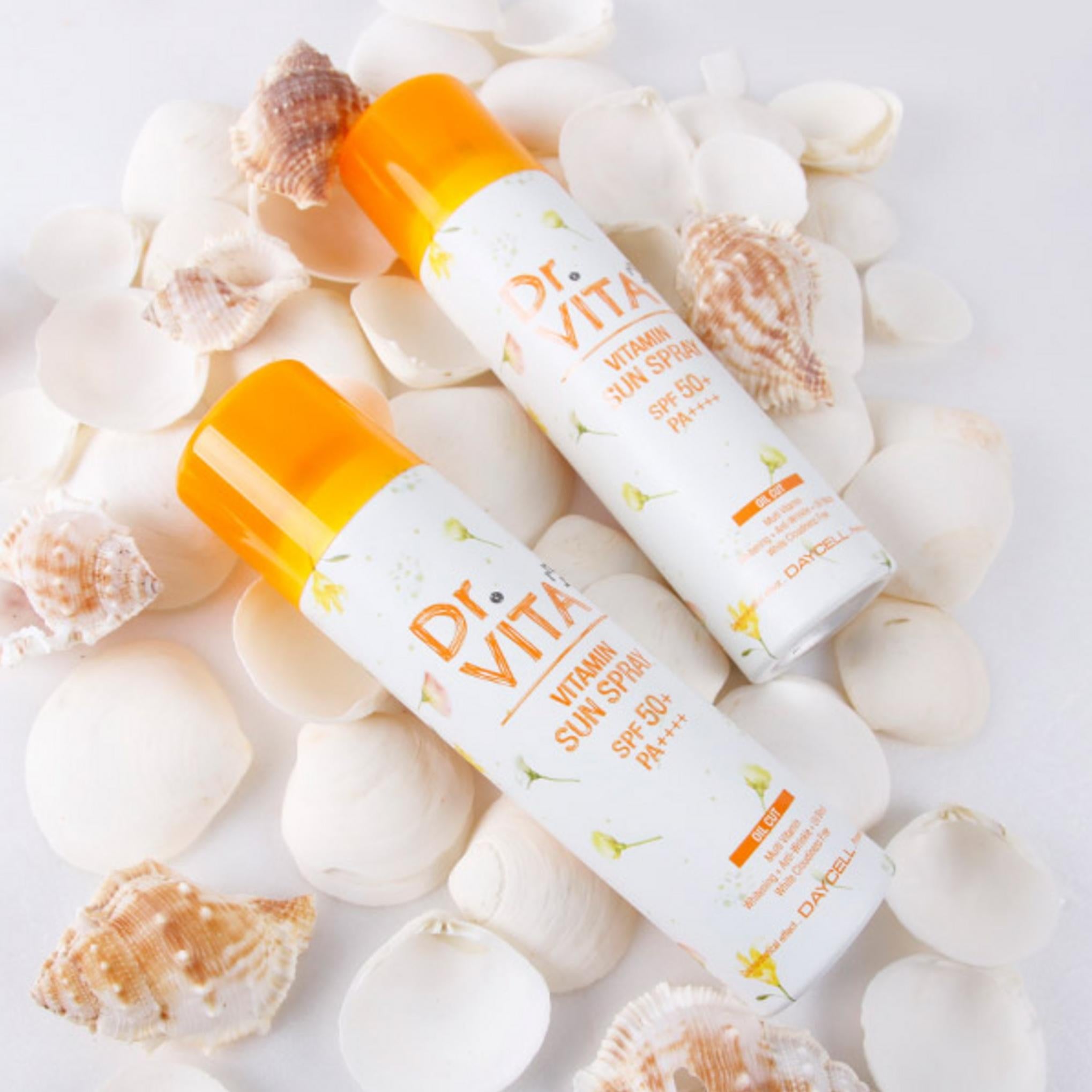 Dr.Vita ホワイトニング シワ改善 紫外線カット トリプル機能性ビタミン サンスプレー (SPF50+ / PA++++)