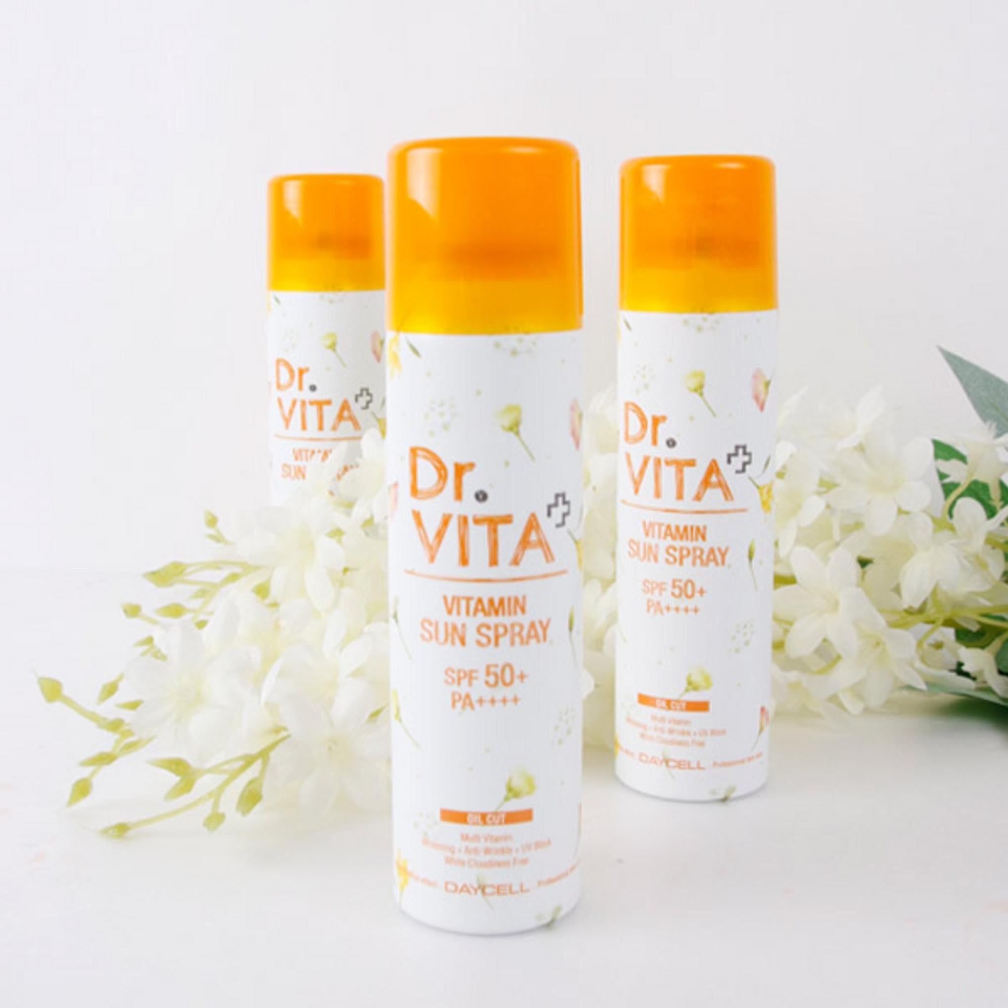 Dr.Vita ホワイトニング シワ改善 紫外線カット トリプル機能性ビタミン サンスプレー (SPF50+ / PA++++)