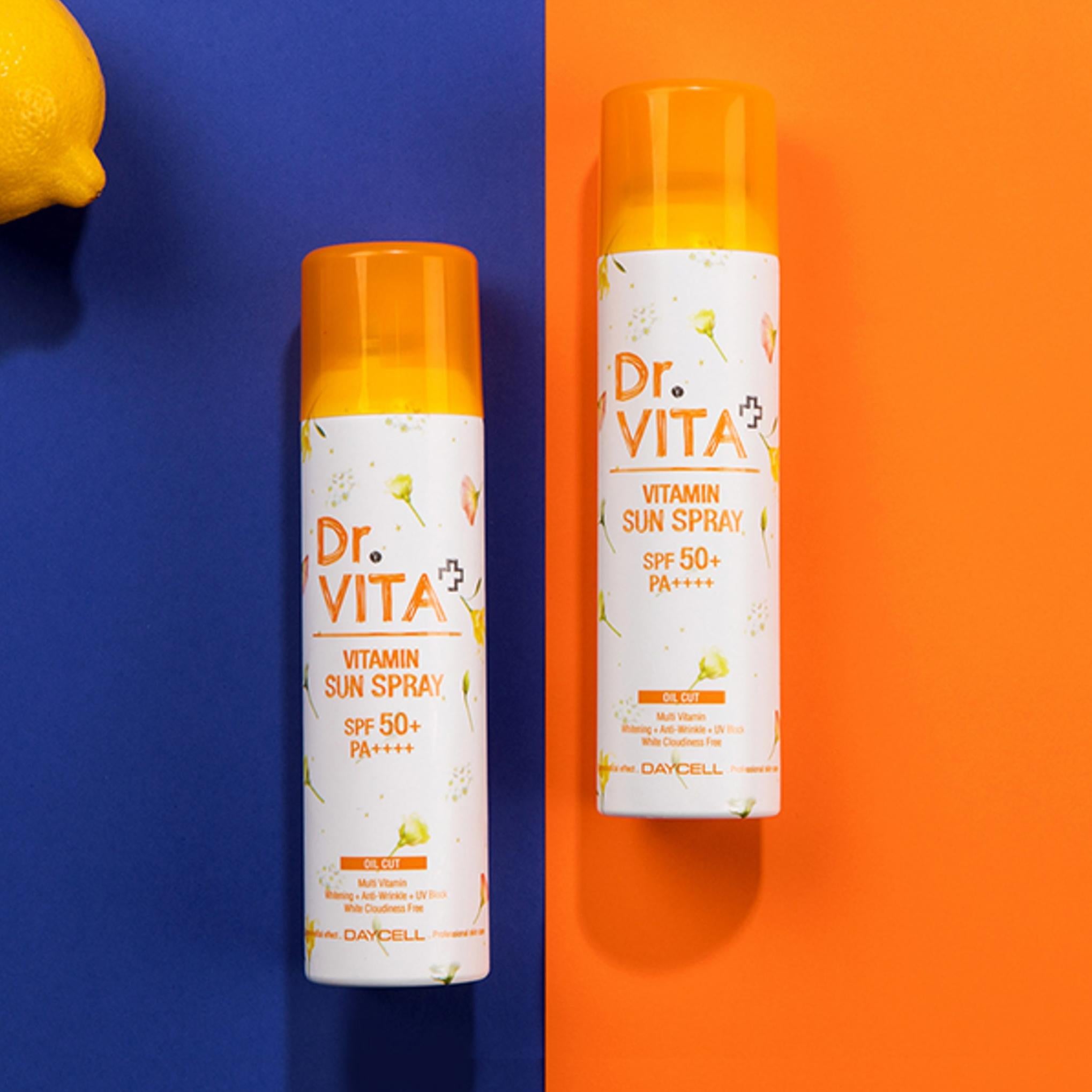 Dr.Vita ホワイトニング シワ改善 紫外線カット トリプル機能性ビタミン サンスプレー (SPF50+ / PA++++)