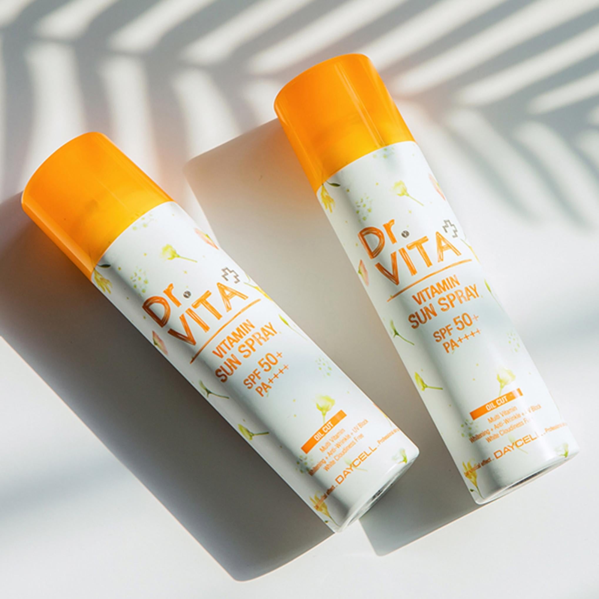 Dr.Vita ホワイトニング シワ改善 紫外線カット トリプル機能性ビタミン サンスプレー (SPF50+ / PA++++)