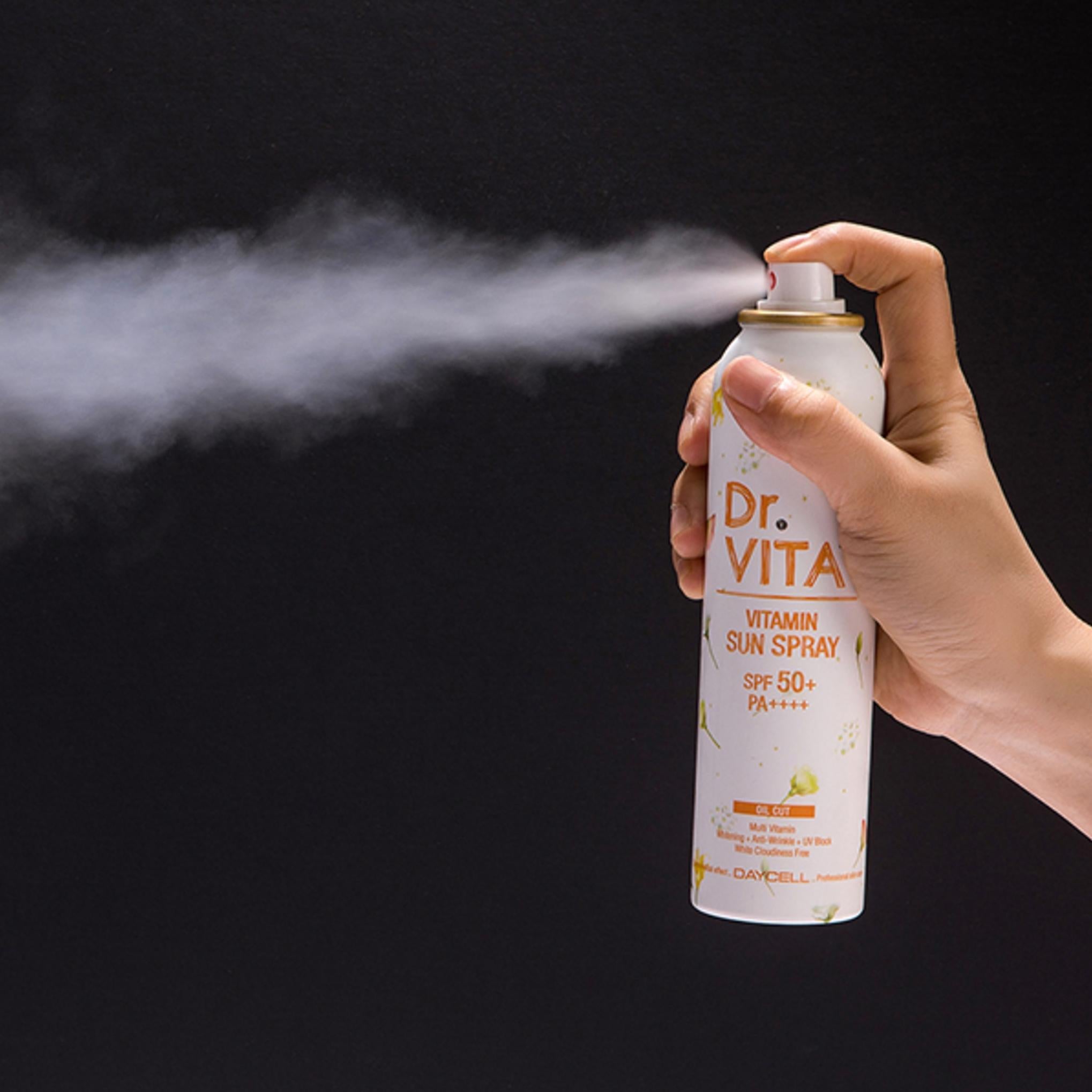 Dr.Vita ホワイトニング シワ改善 紫外線カット トリプル機能性ビタミン サンスプレー (SPF50+ / PA++++)