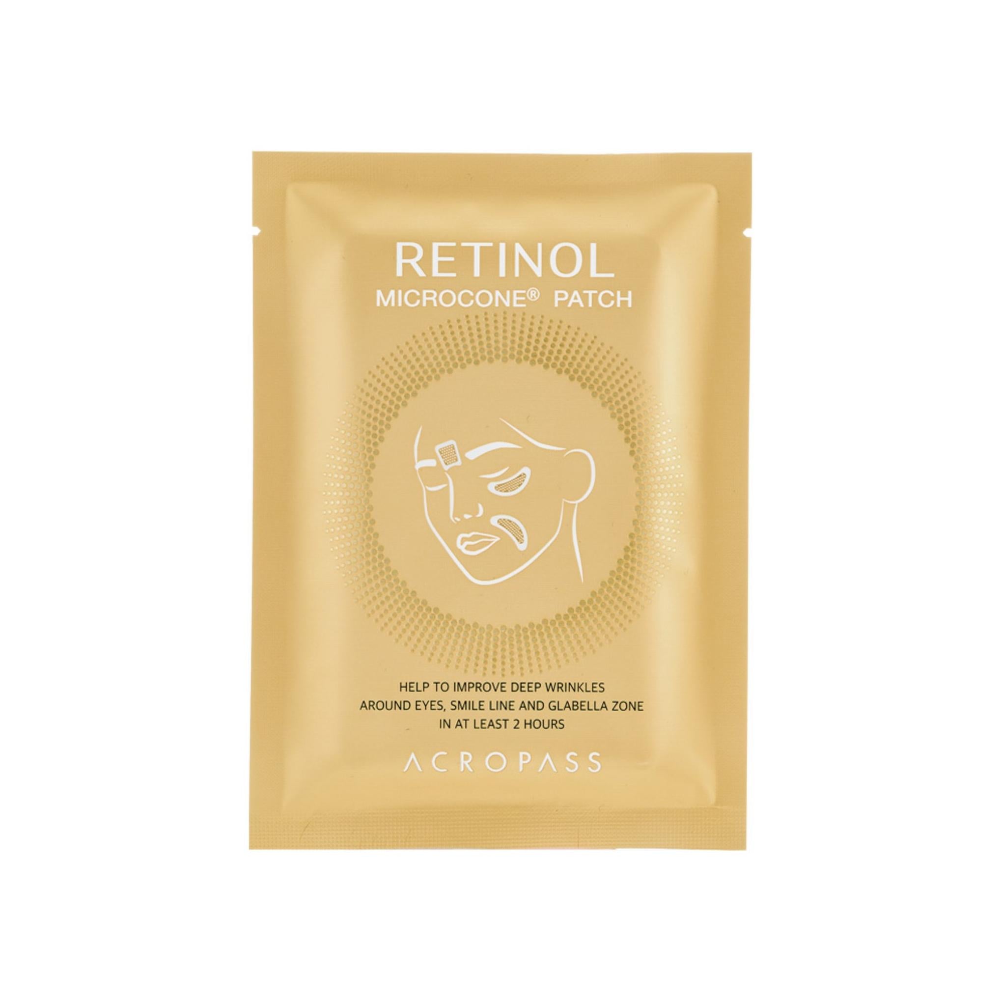 Acropass Retinol Microcon Patch Parche para cejas 4p + Parche combinado para el contorno de ojos 8p Set