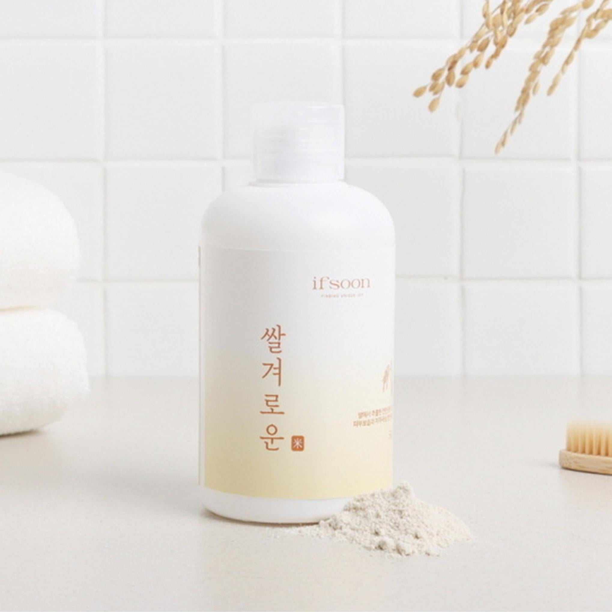 Polvo para lavar con brotes de hojas, exfoliante hipoalergénico para lavar la cara