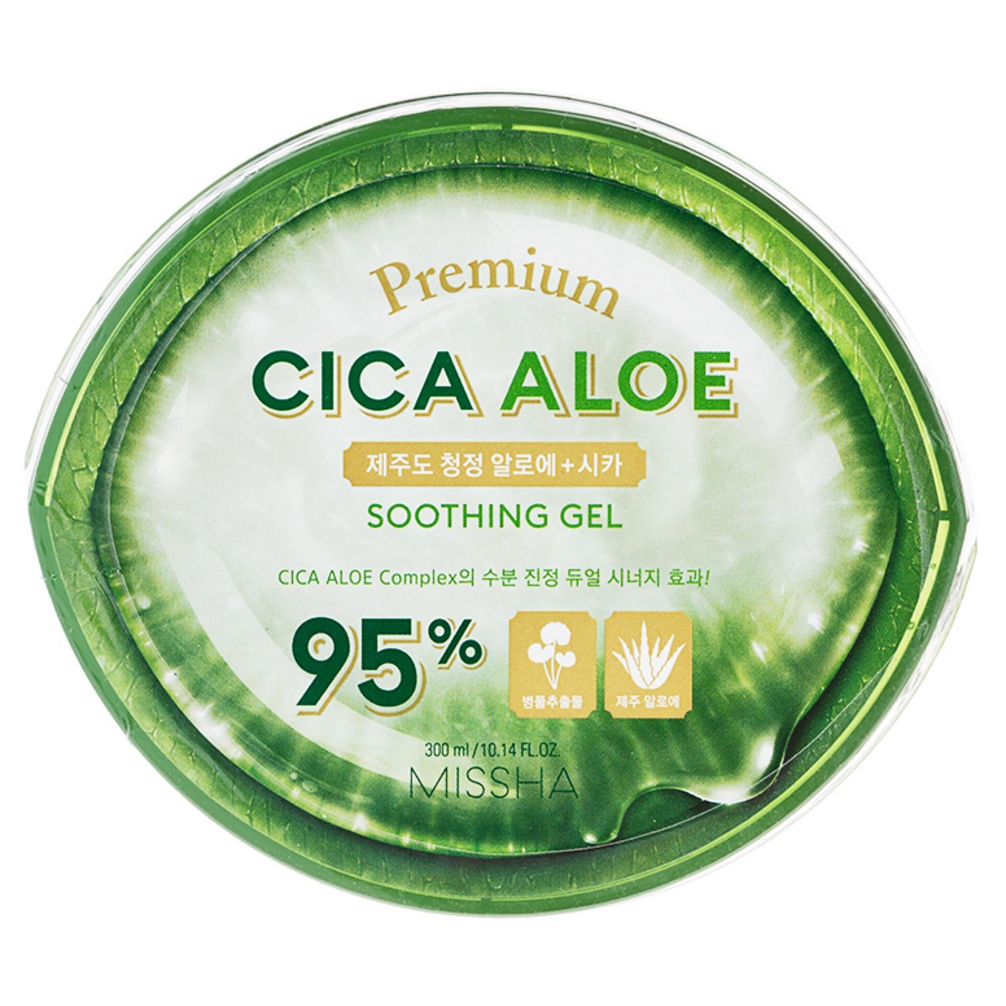 Gel calmante de aloe y cica premium de Missha
