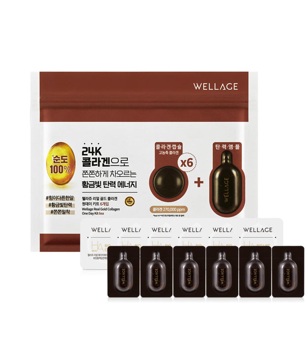 Wellage Real Gold Collagen One Day Kit Ampoule