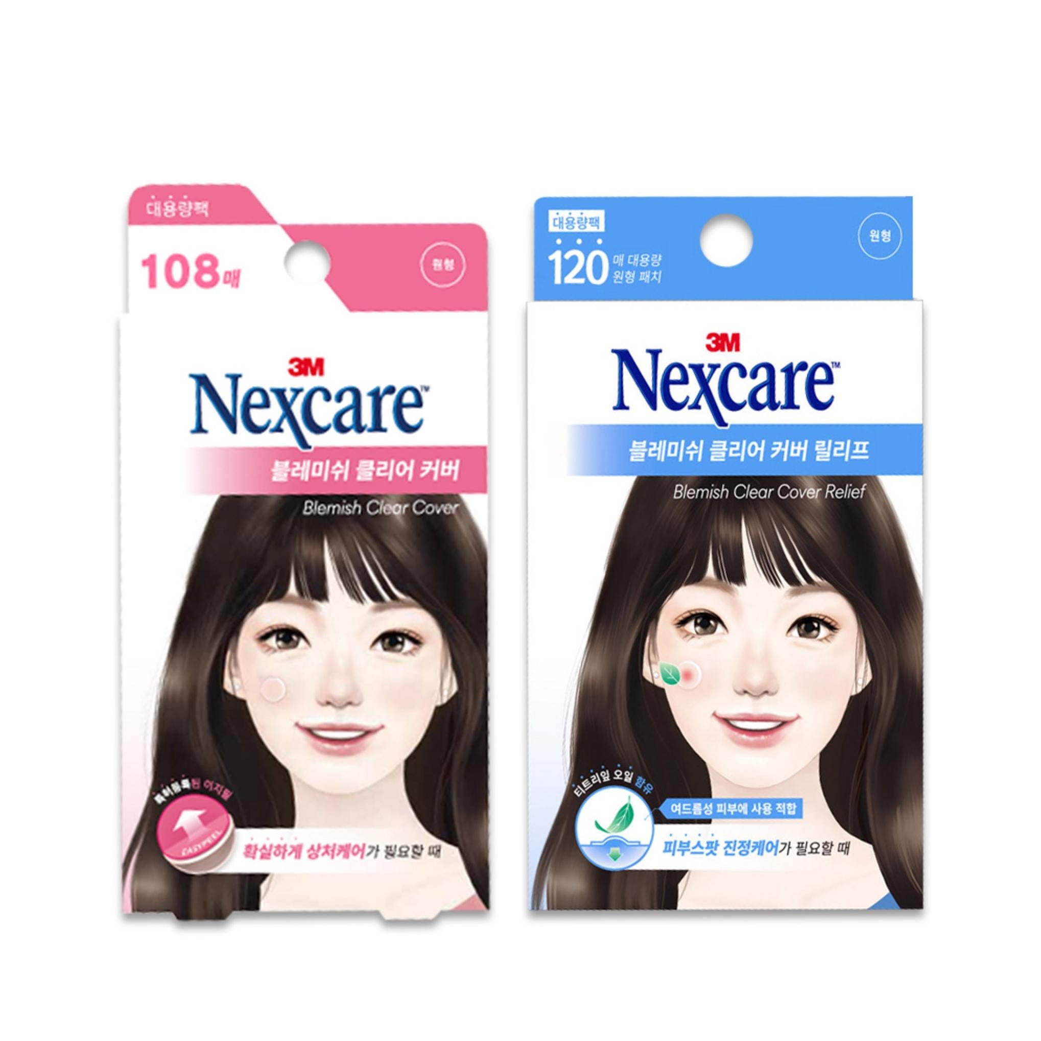 3M Nexcare Cubierta Clara para Imperfecciones 108 hojas + Alivio 120 hojas