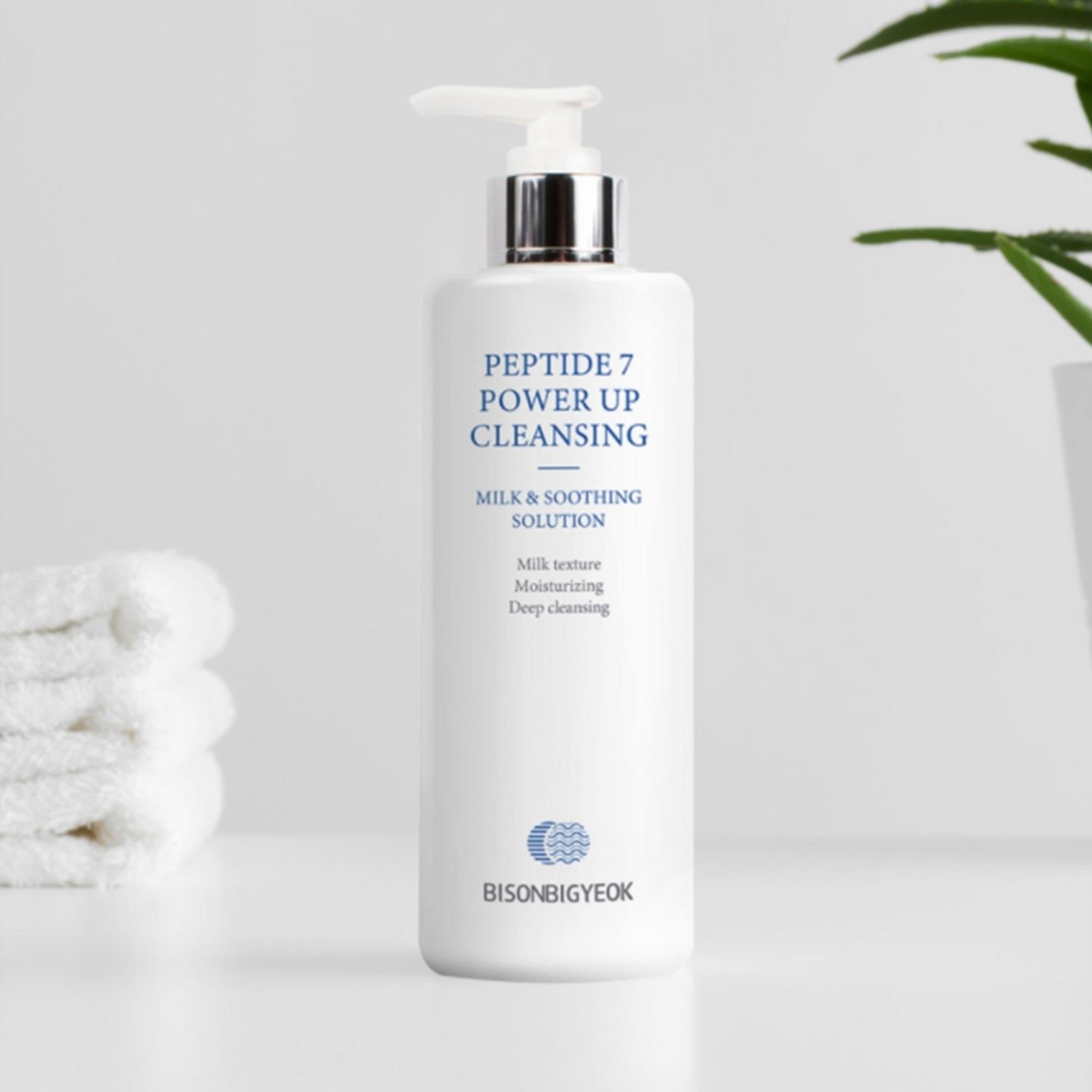 منظف ​​مكياج بيسون بيجوك بيبتيد 7 باور أب ميلك كلينزينج سعة كبيرة