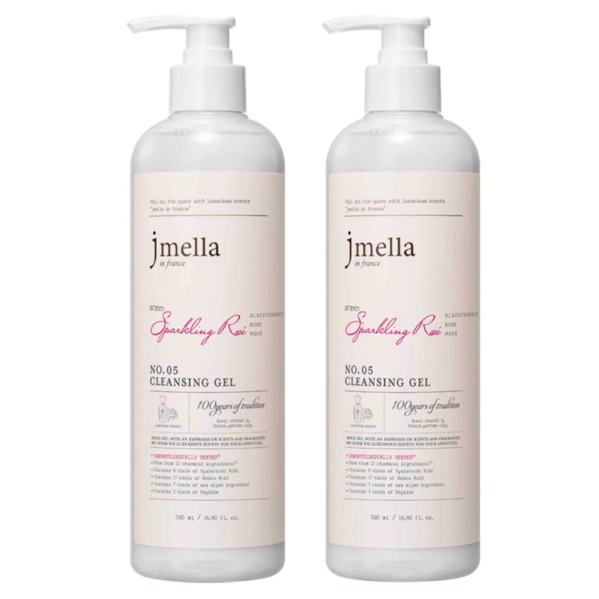 Gel limpiador Sparkling Rosé de J Mela en Francia