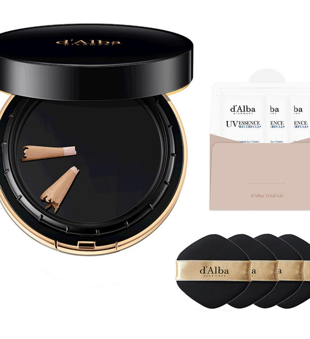 Dalba Skin Fit Taşlama Serumu Kapak Paktı 20g + Puff 4p + Essence Güneş Koruyucu 3ml x 3p Set