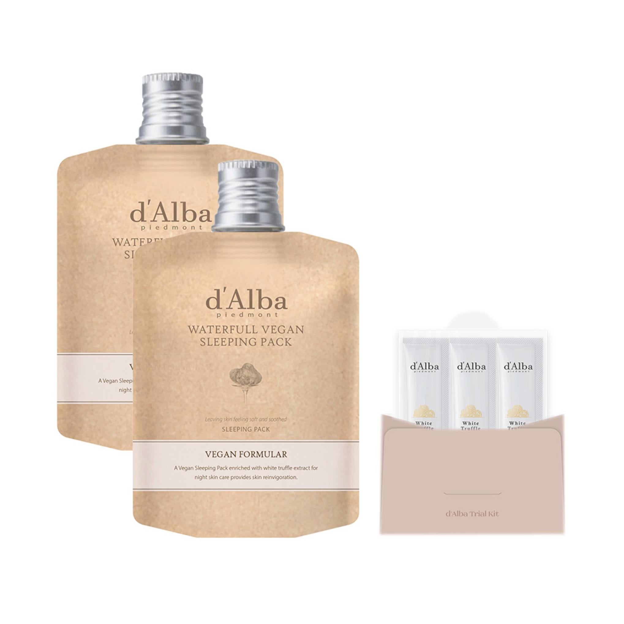 Набор Dalba Waterfull Sleeping Pack 60ml x 2 шт + Kit 4ml x 3 шт
