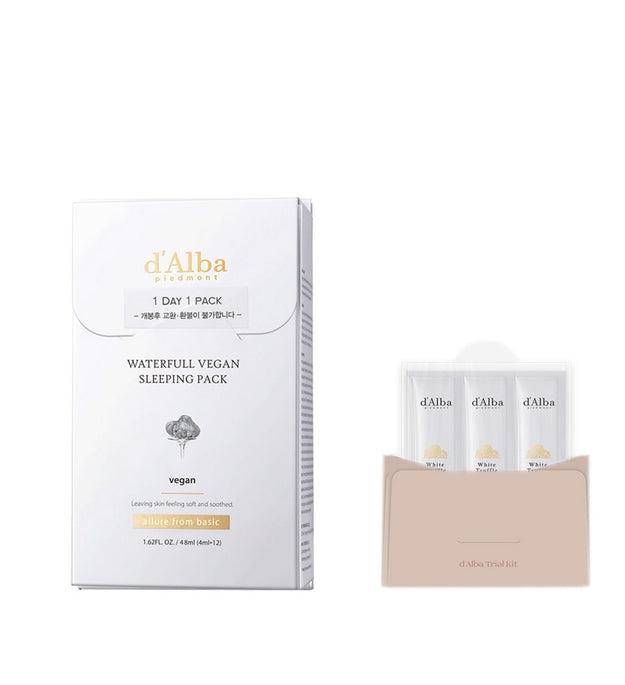 Dalba Waterfull Sleeping Pack 4 ml x 12p + Kit 4 ml x 3p