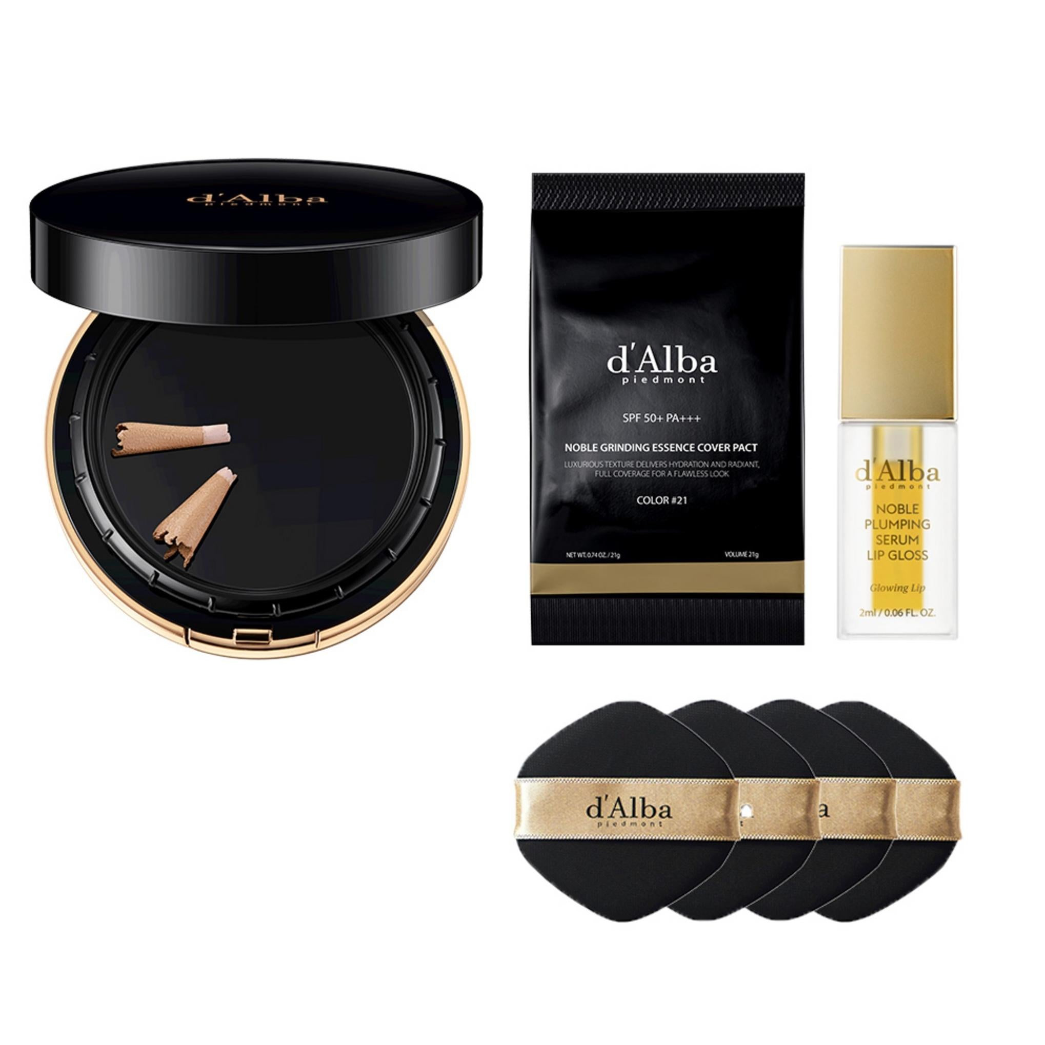 مجموعة مكياج متعددة من Dalba Skin Fit Grinding Serum Cover Pact