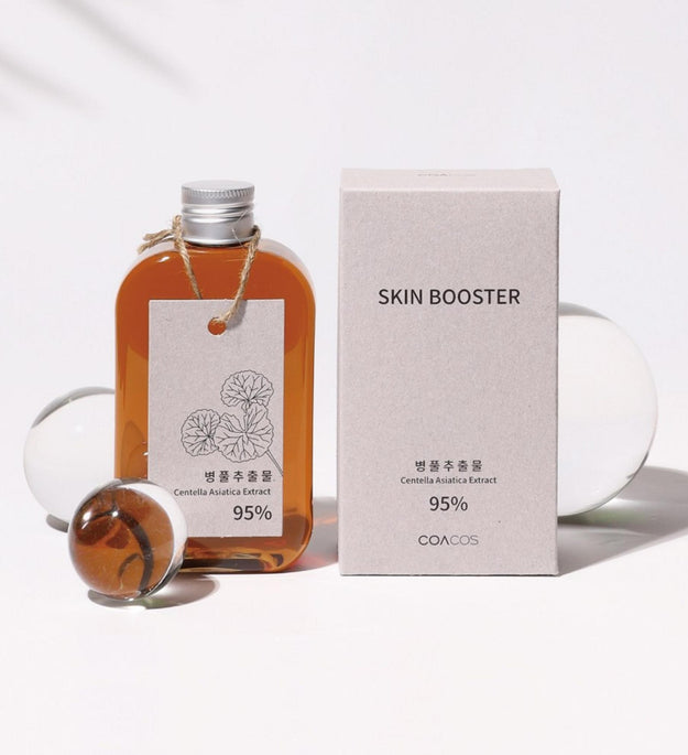 Coacos Hot Summer Cica Soothing Pad Set / Centella Asiatica Extract 200ml + Coacos Triple Ha Serum 100ml + Crossel Pad 100 Sheets
