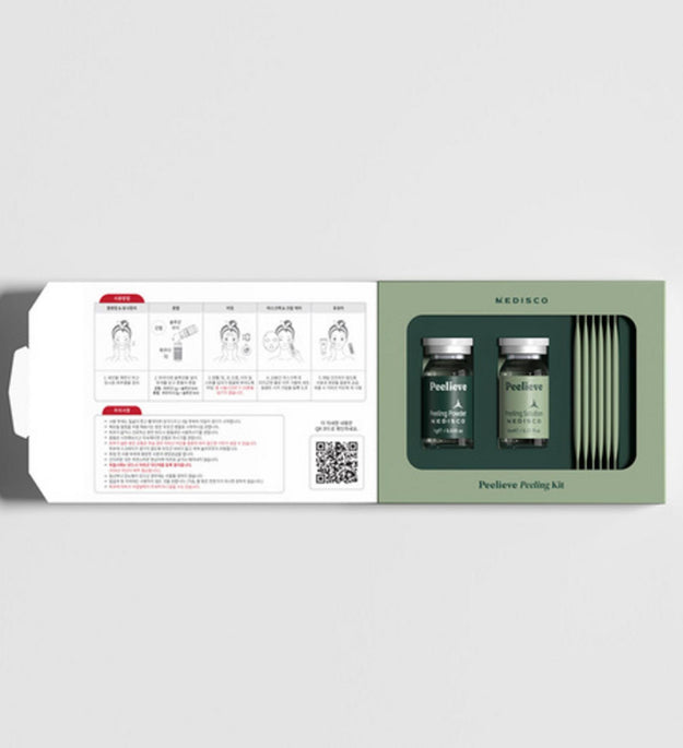 Medico Herbal Peeling Kit Seaweed Facial Exfoliation Powder 1g + Solution 8ml + Cica Cream