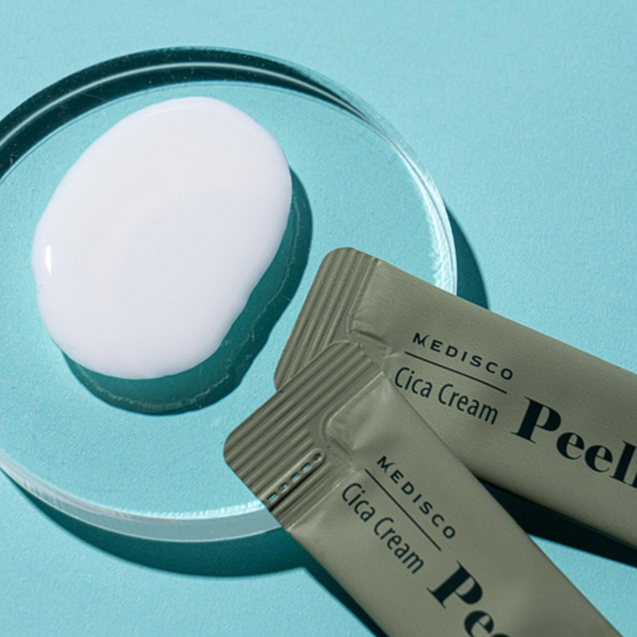 Kit de peeling herbal Medico Poudre exfoliante visage aux algues 1g + Solution 8ml + Crème Cica