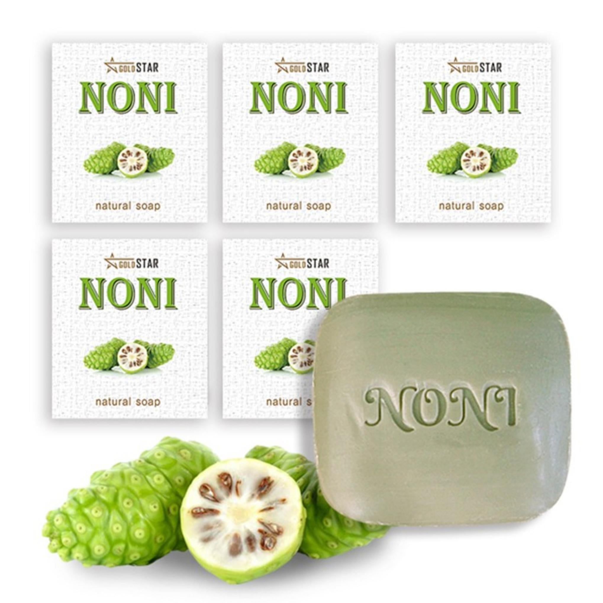 Мыло Gold Star Palawan Noni 85 г x 5 шт + набор пузырчатой ​​сетки
