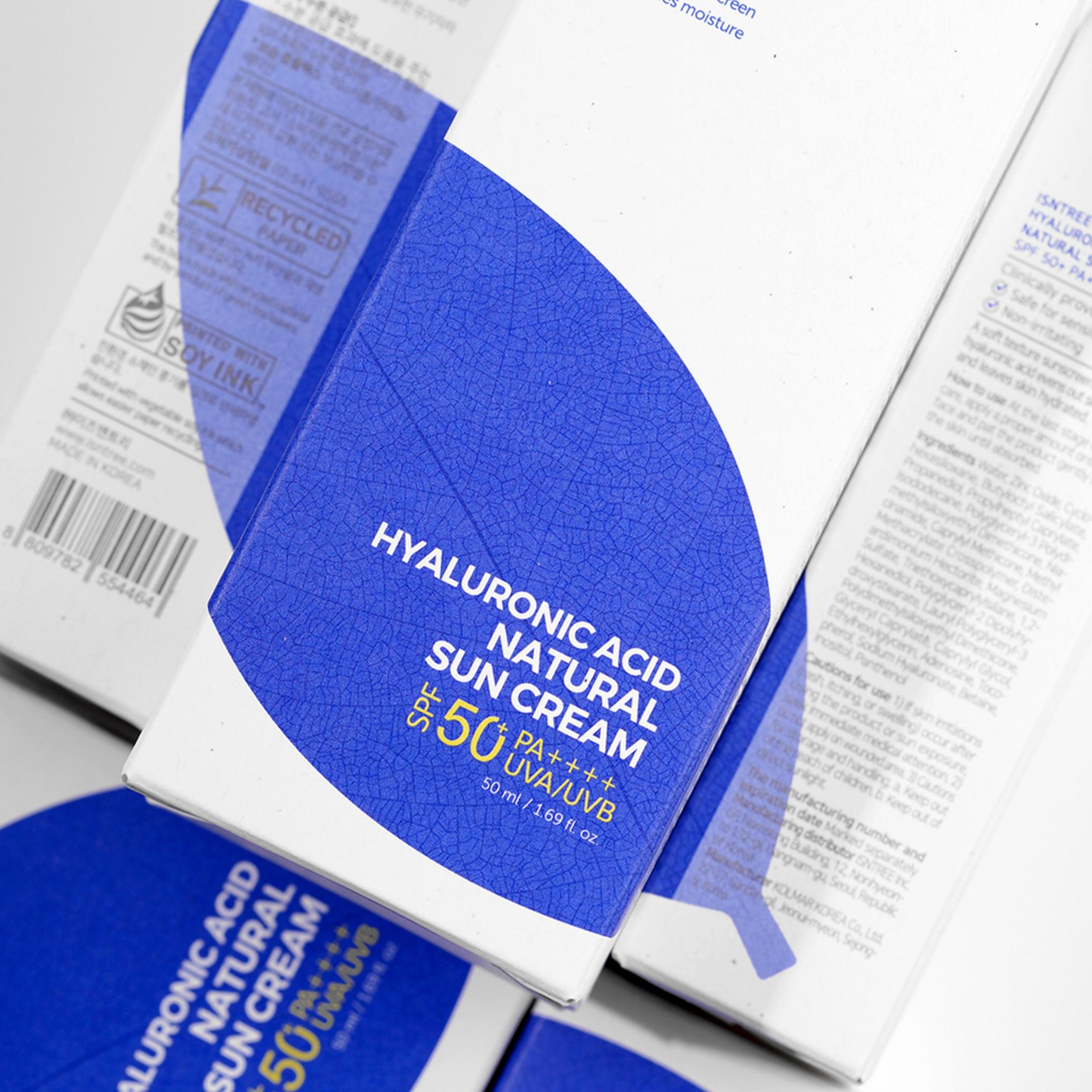 Is Ntree Hyaluronic Acid Natural Sun Cream SFP50+ PA++++